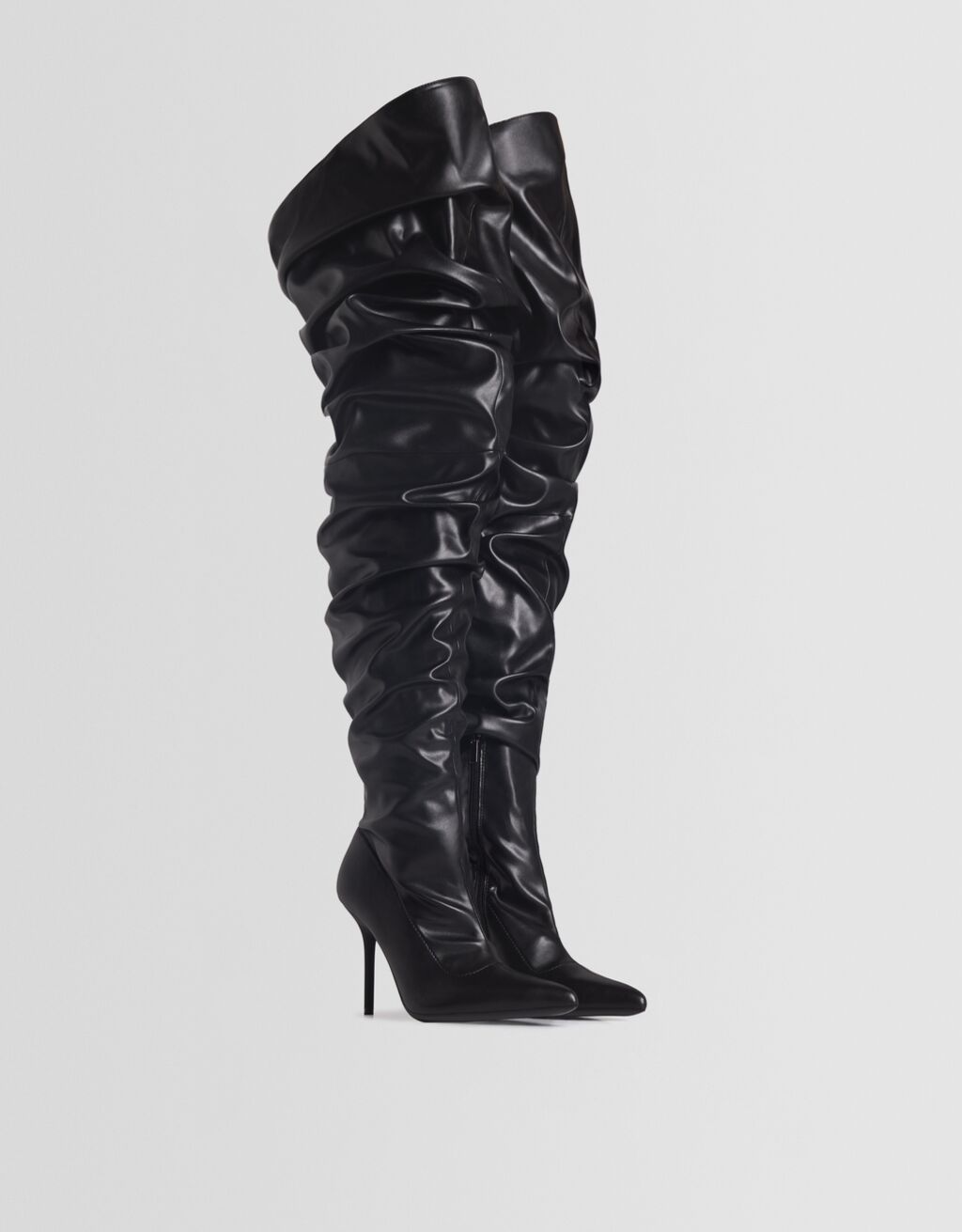 Botas tacón fino slouchy XL Generation Bershka