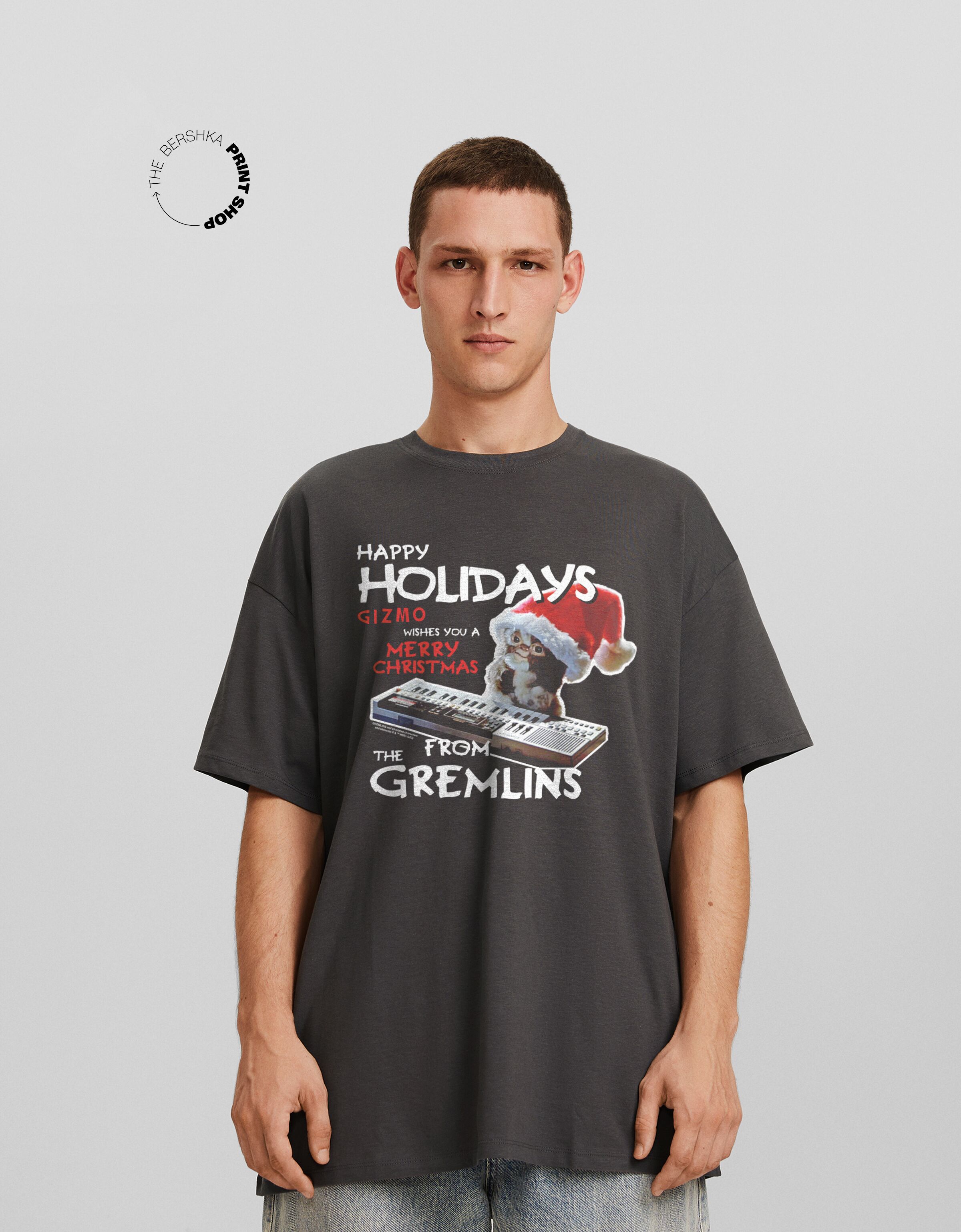 Camiseta Gremlins manga corta oversize print