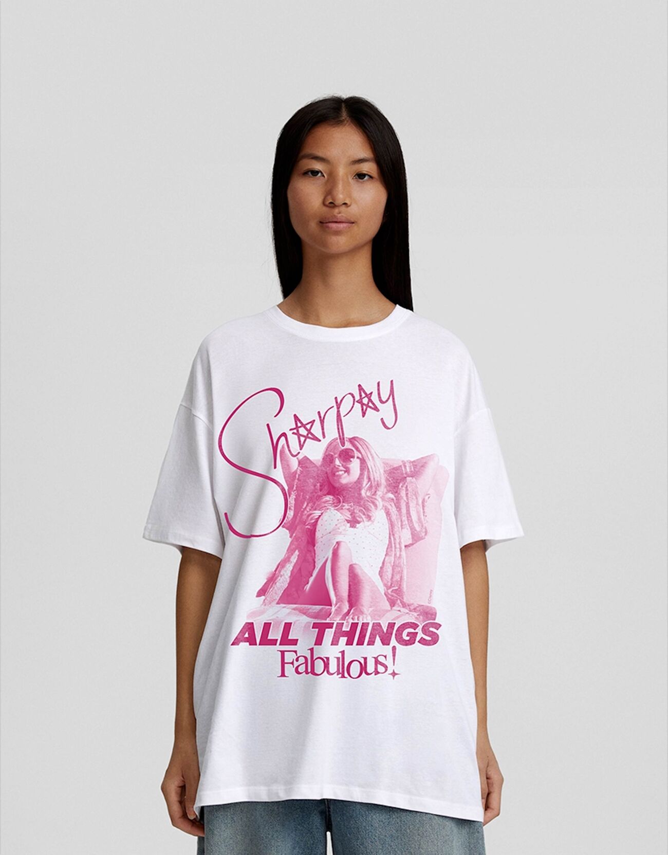 Camiseta Sharpay High School Musical manga corta oversize print