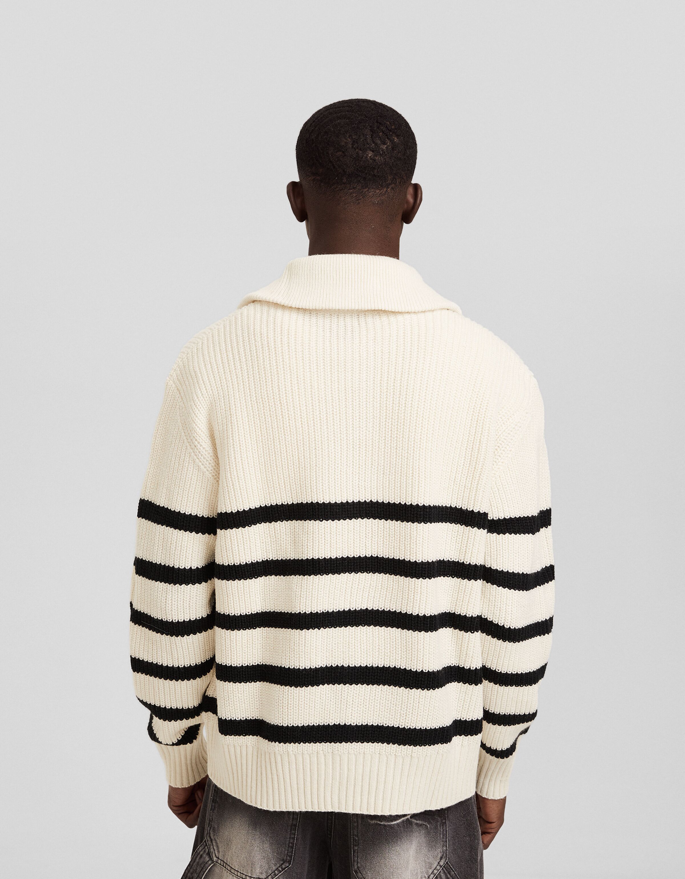 Jersey cuello alto cremallera