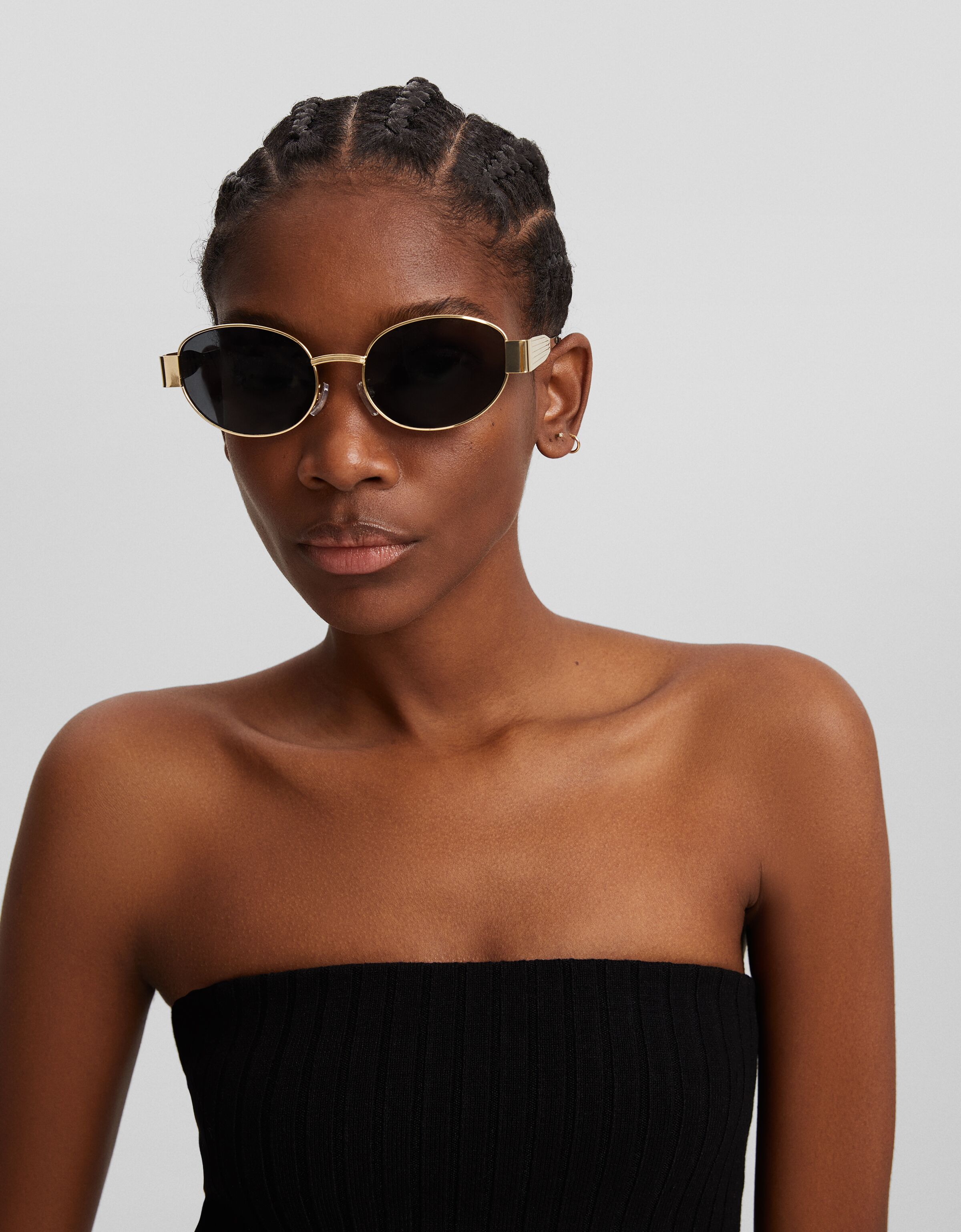 Gafas sol ovaladas metálicas