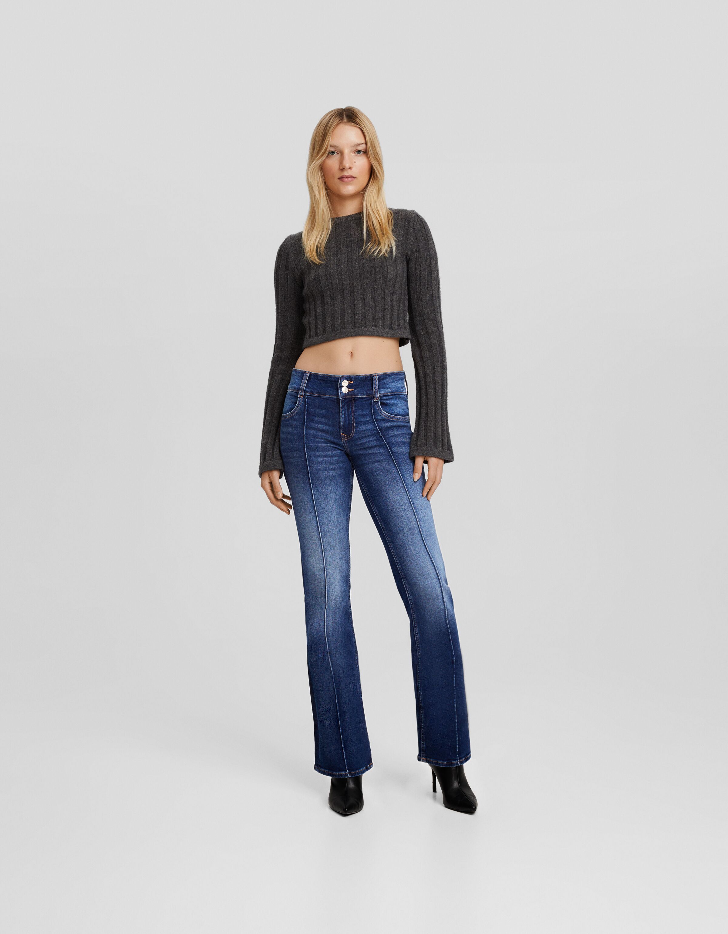 Jeans bootcut low waist