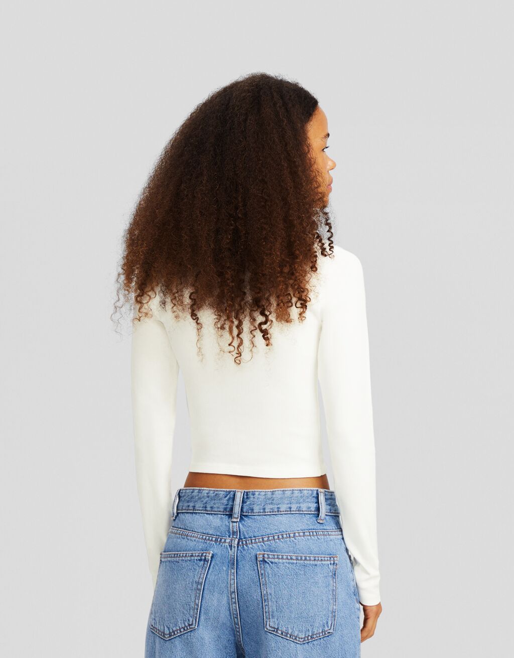 Camiseta manga larga cuello redondo