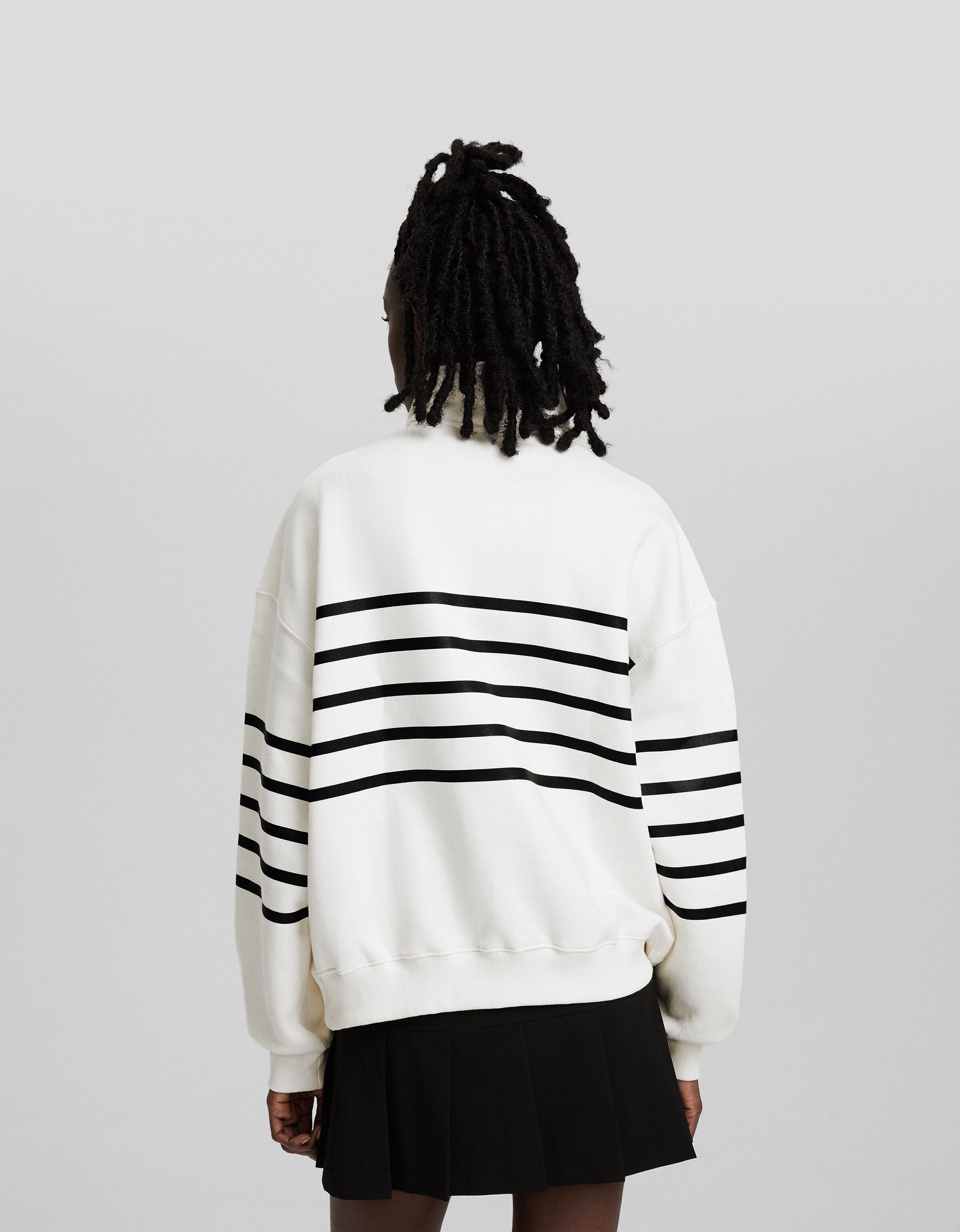 Sudadera cremallera print