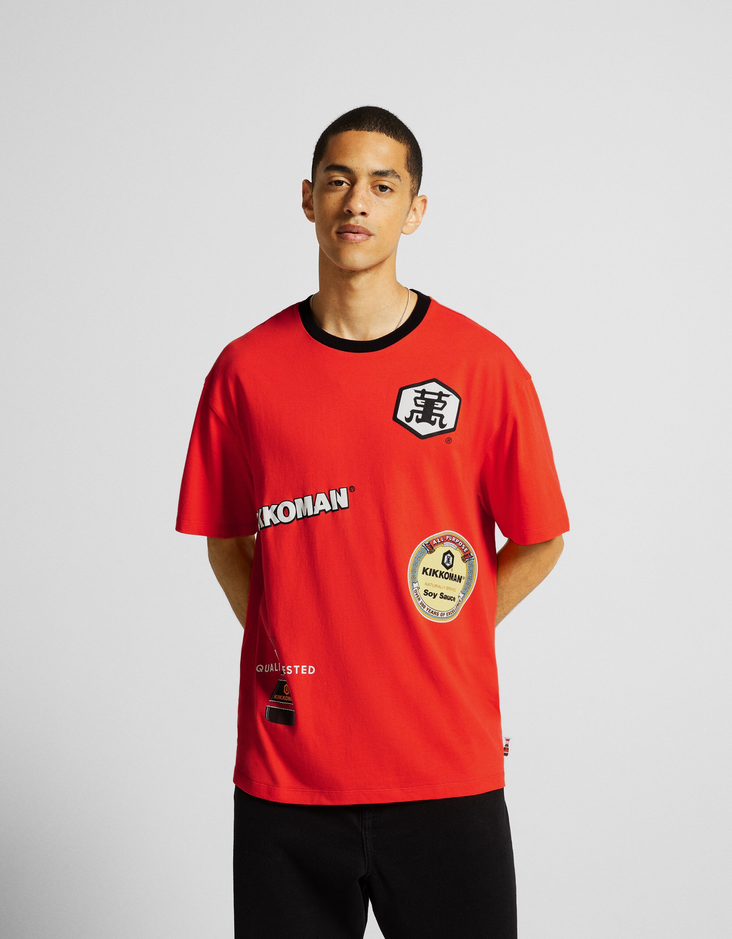 Camiseta Kikkoman manga corta boxy fit print