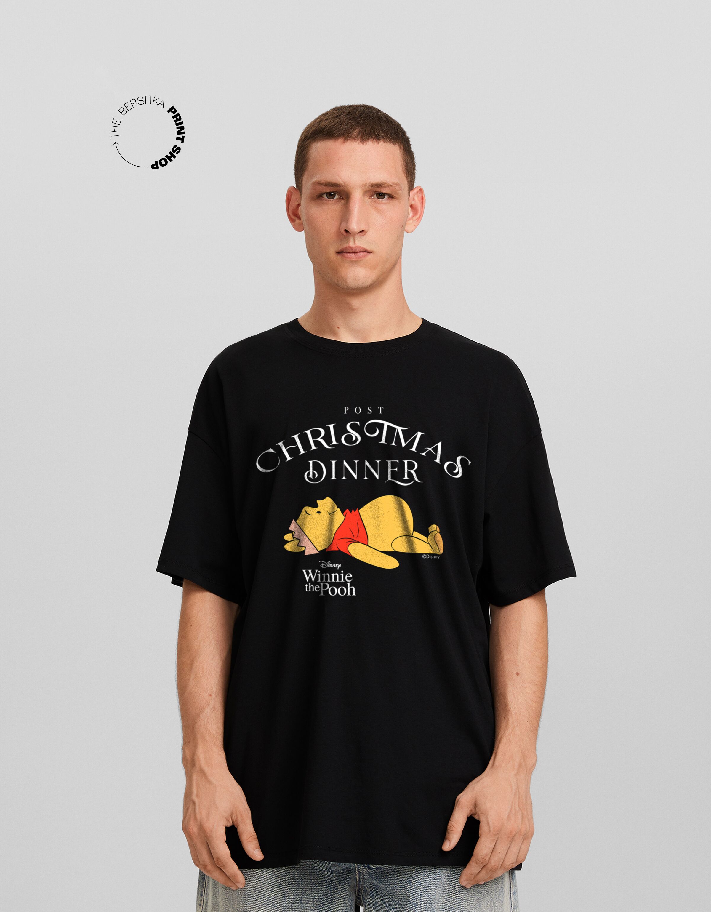 Camiseta Winnie The Pooh manga corta oversize print