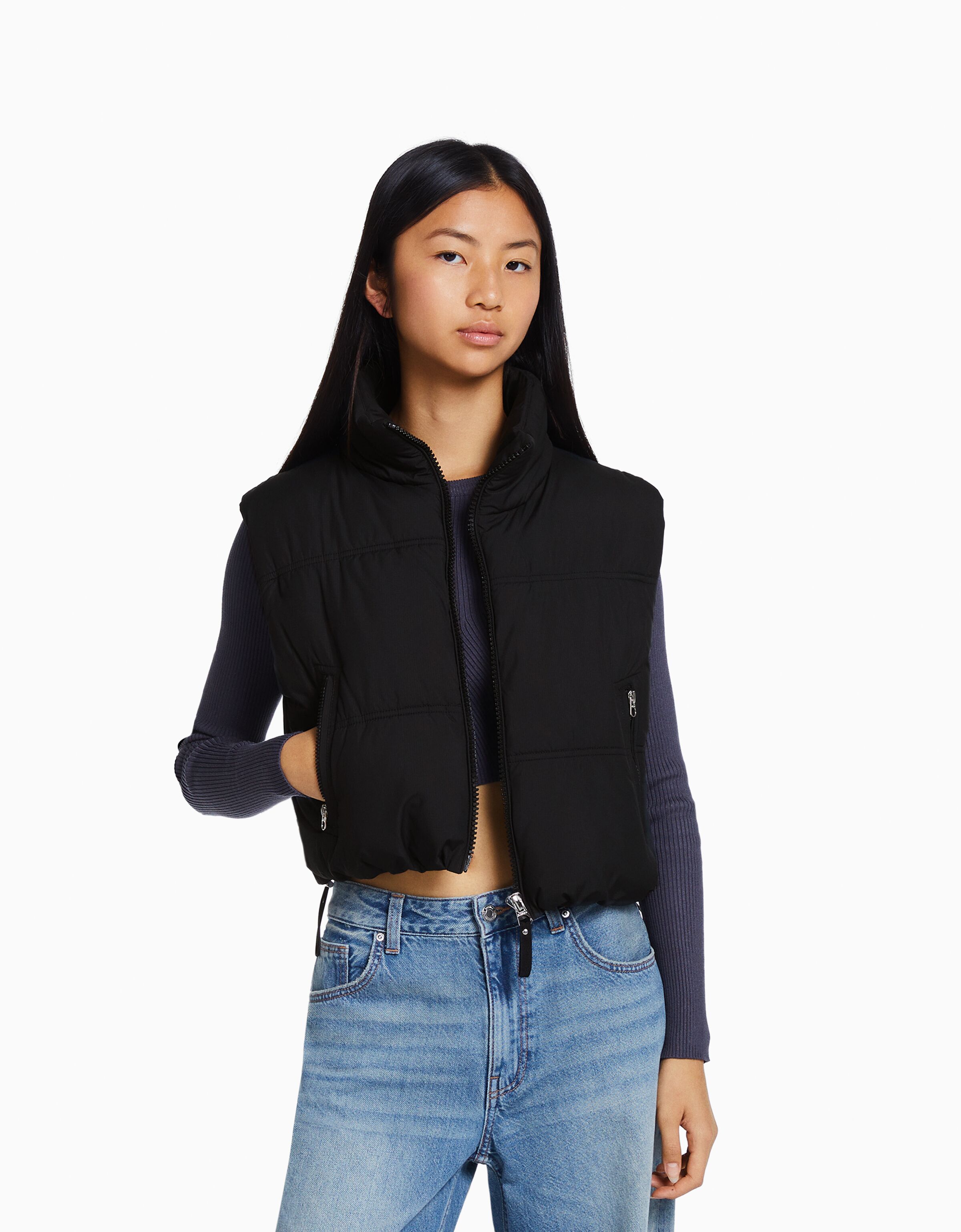 Chaleco cropped técnico