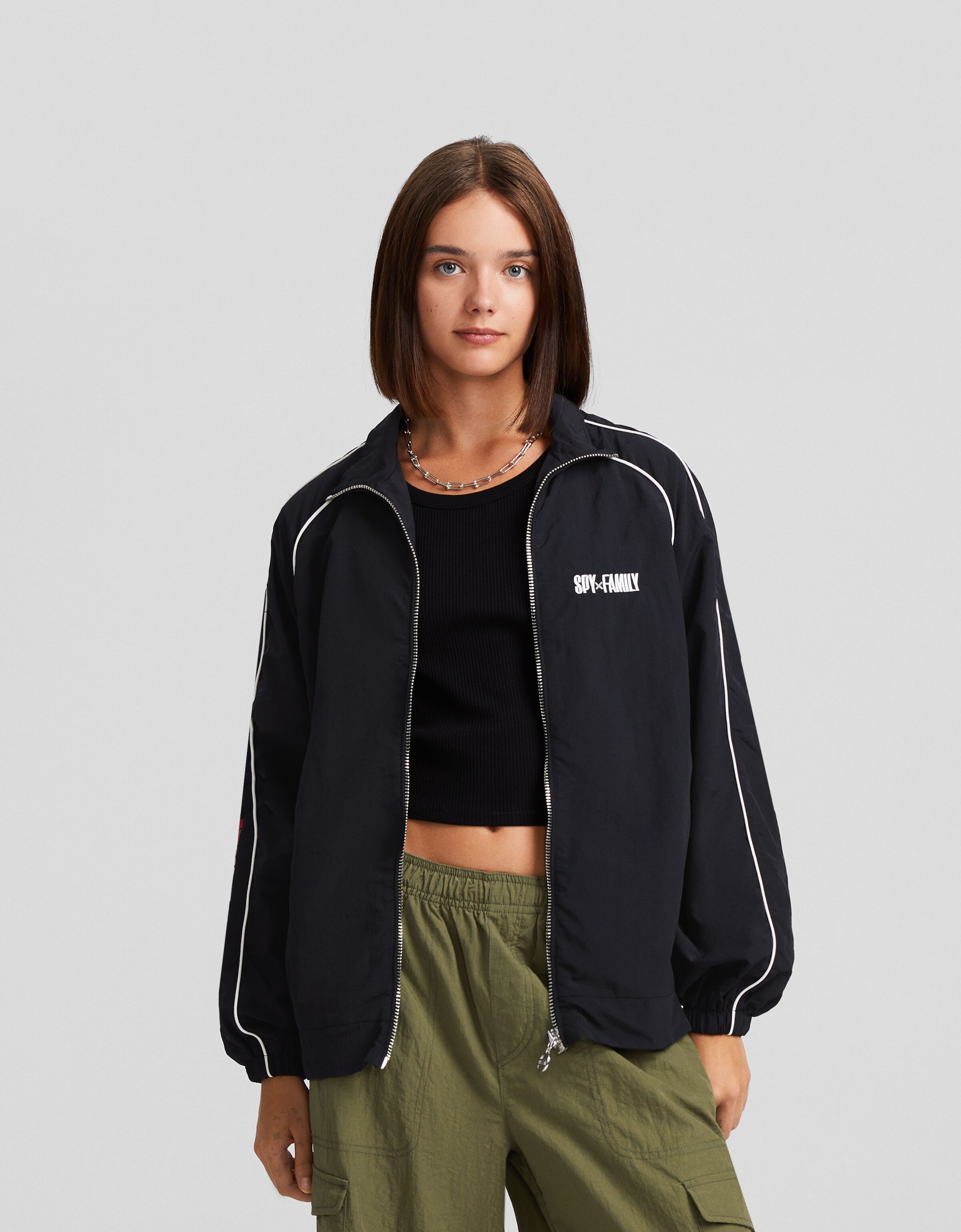 Cazadora SPY × FAMILY nylon print