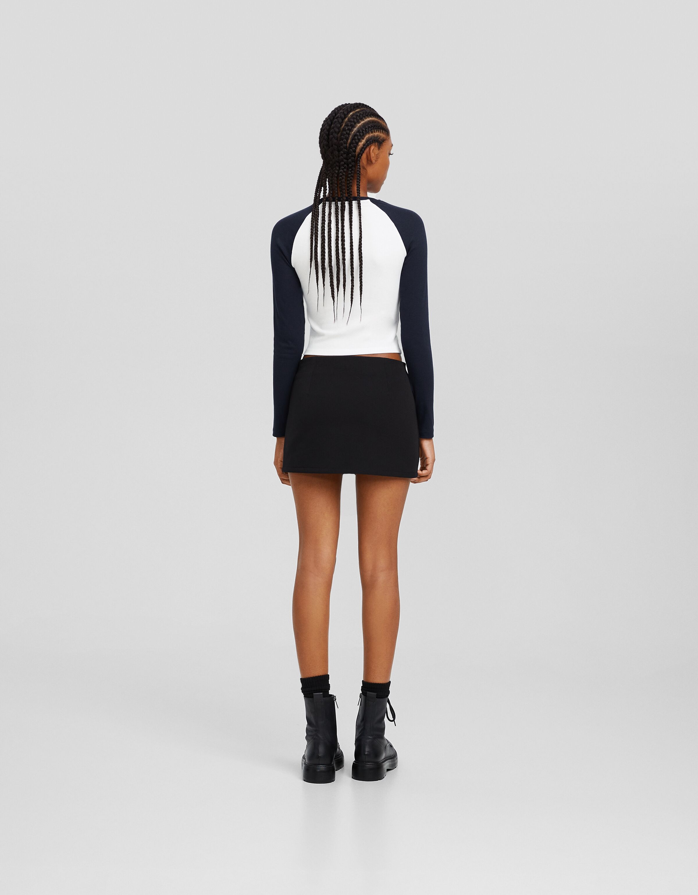 Camiseta manga larga ranglan print