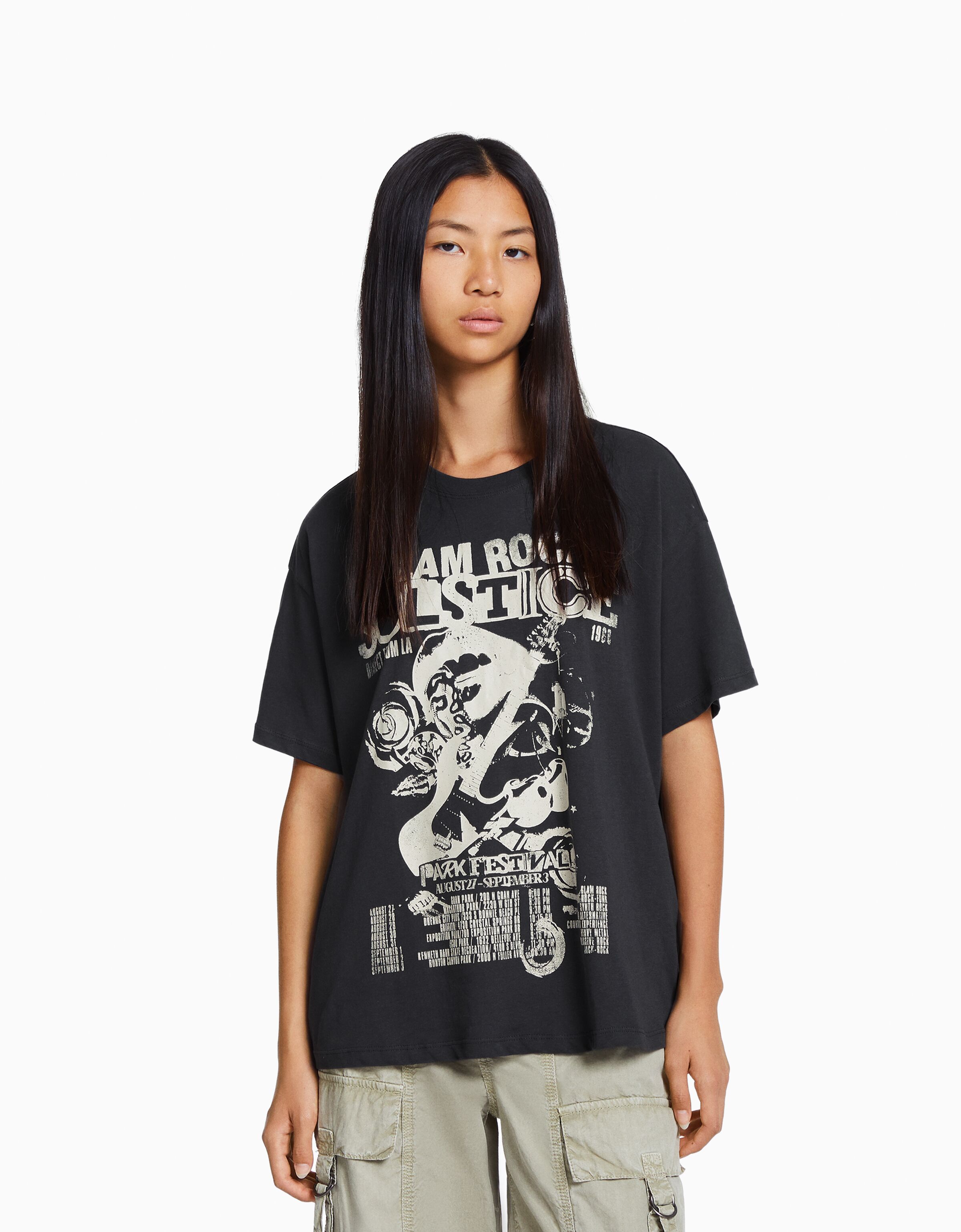 Camiseta manga corta print