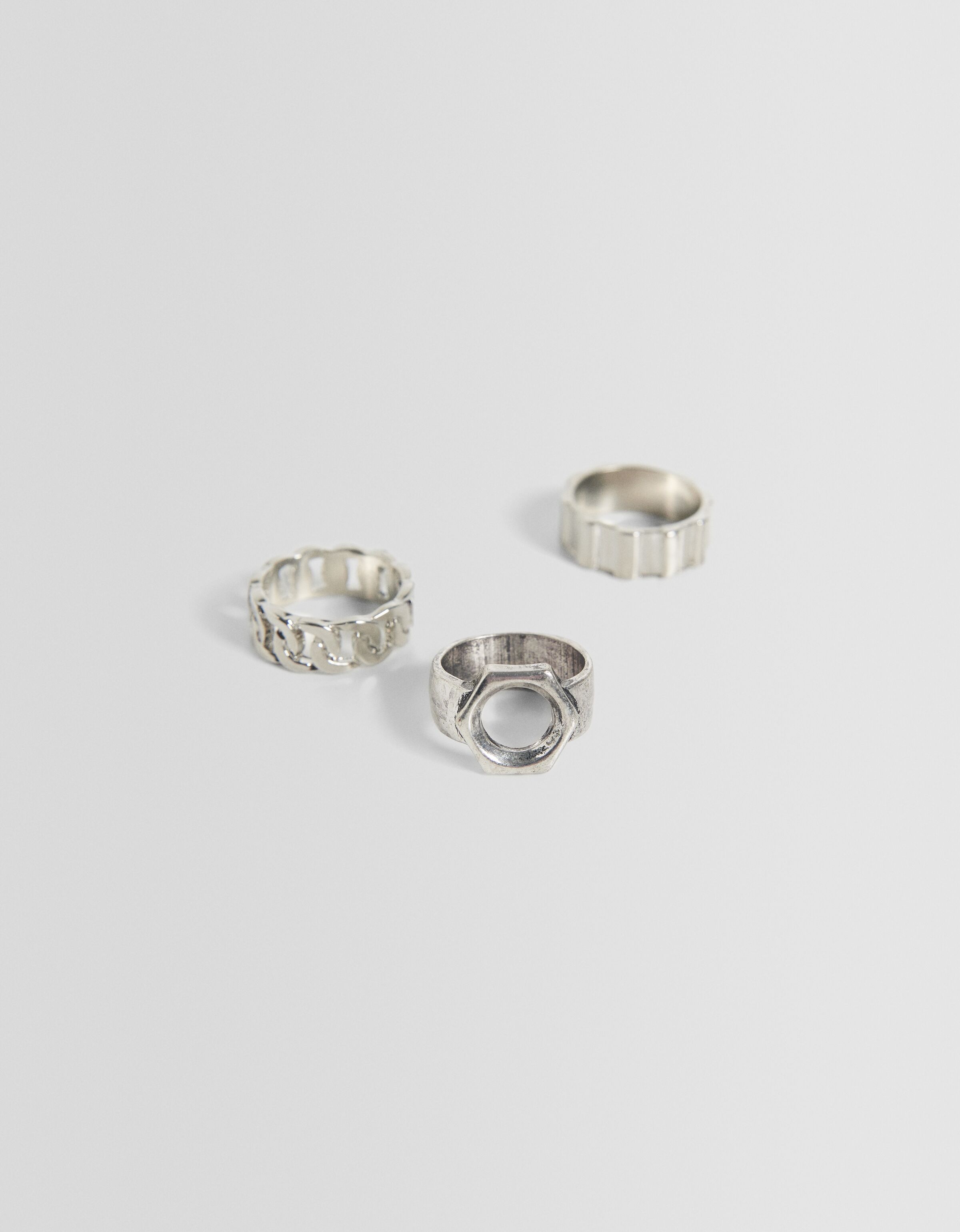 Set 3 anillos tuercas