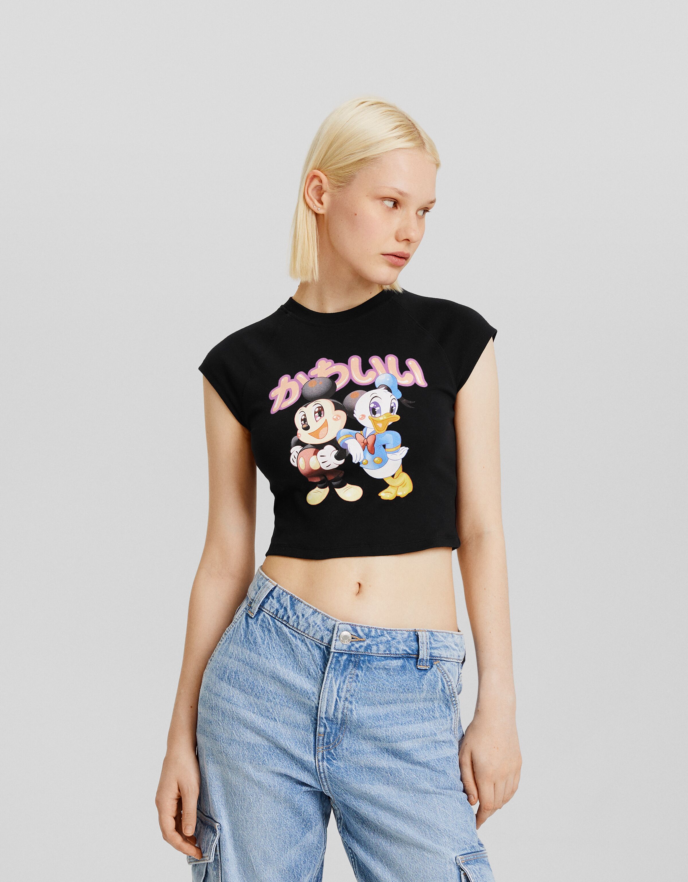 Camiseta Mickey & Donald manga corta print
