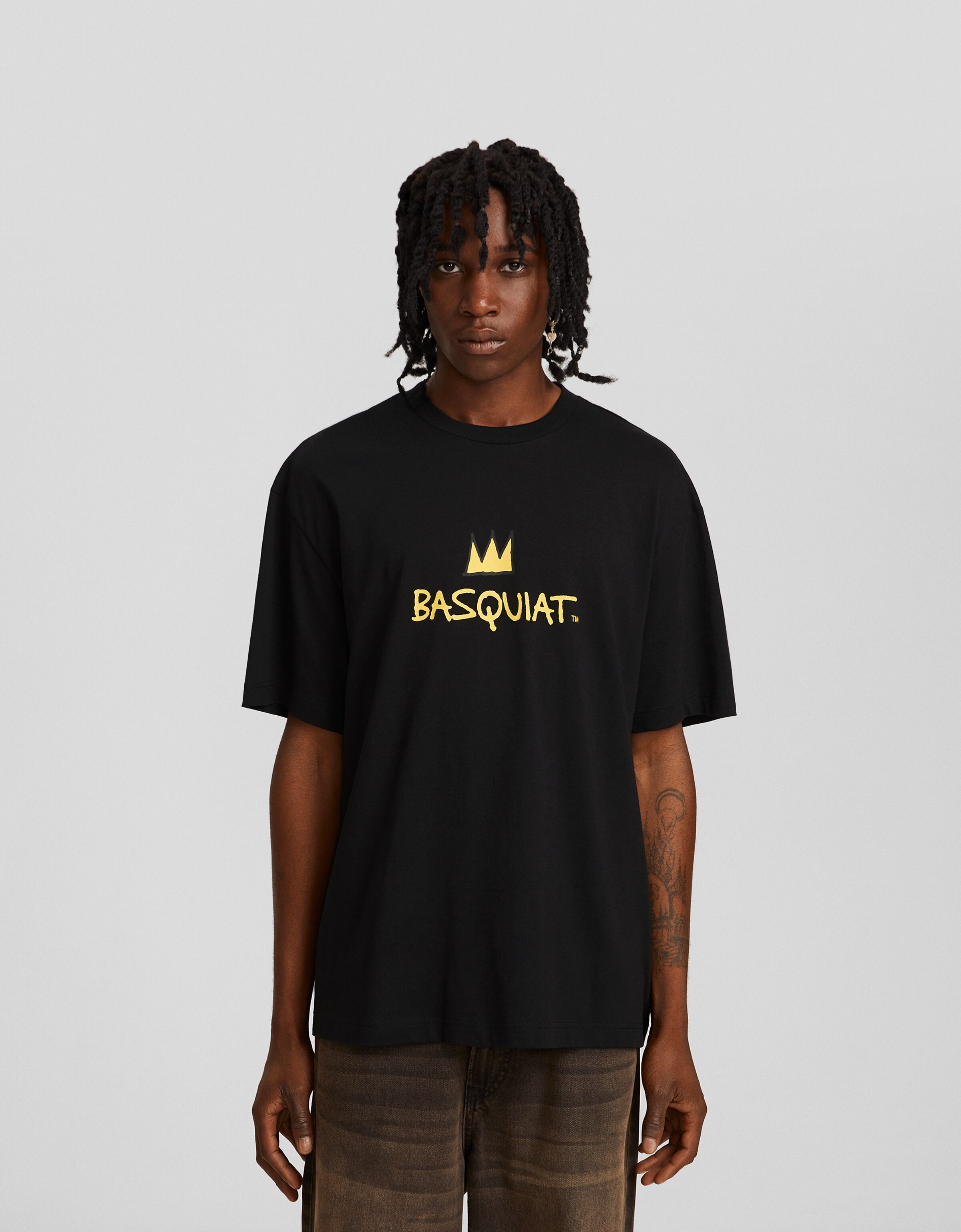 Camiseta Jean-Michel Basquiat manga corta boxy fit print