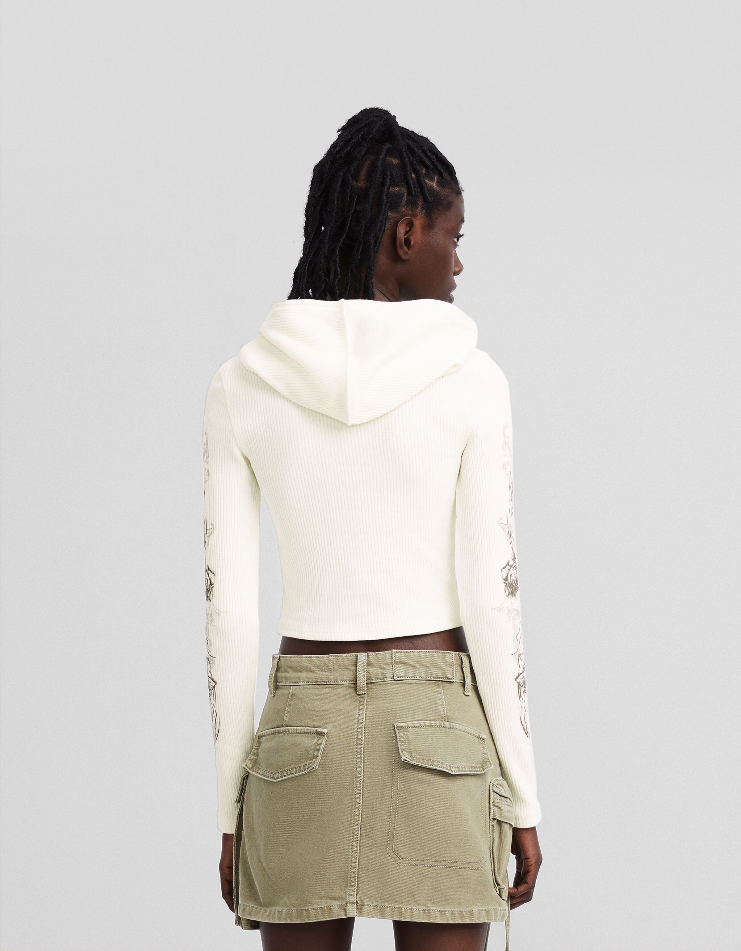 Sudadera capucha print