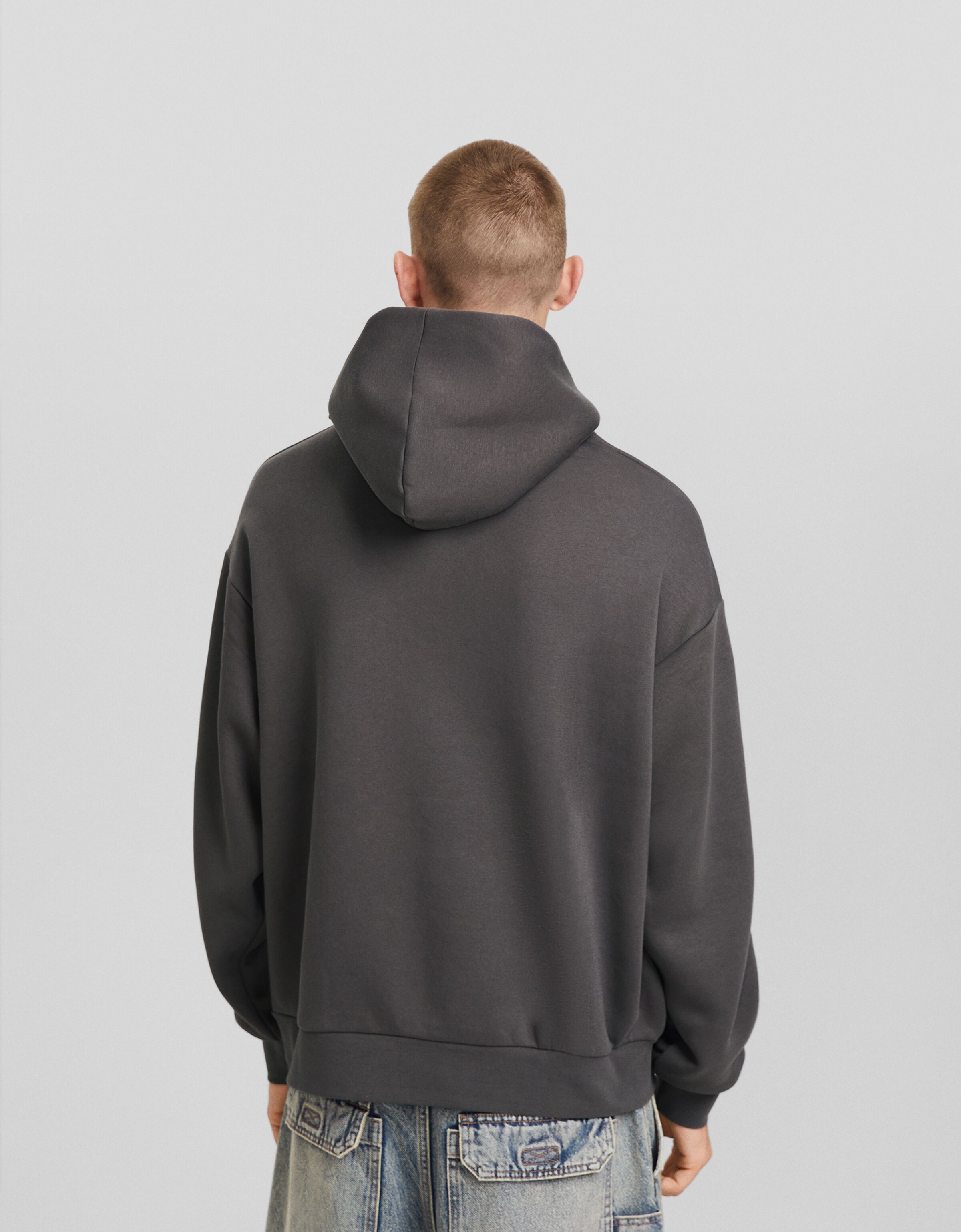 Sudadera capucha boxy fit