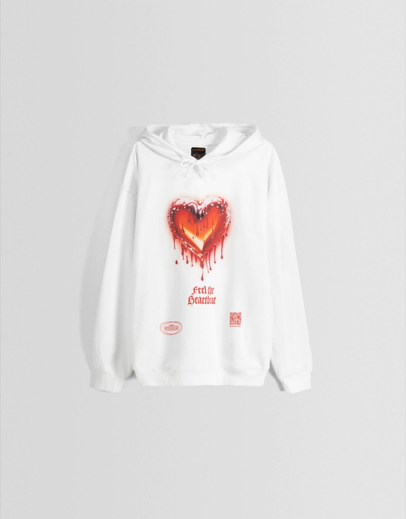 Sudadera Bershka Wearable Art capucha print