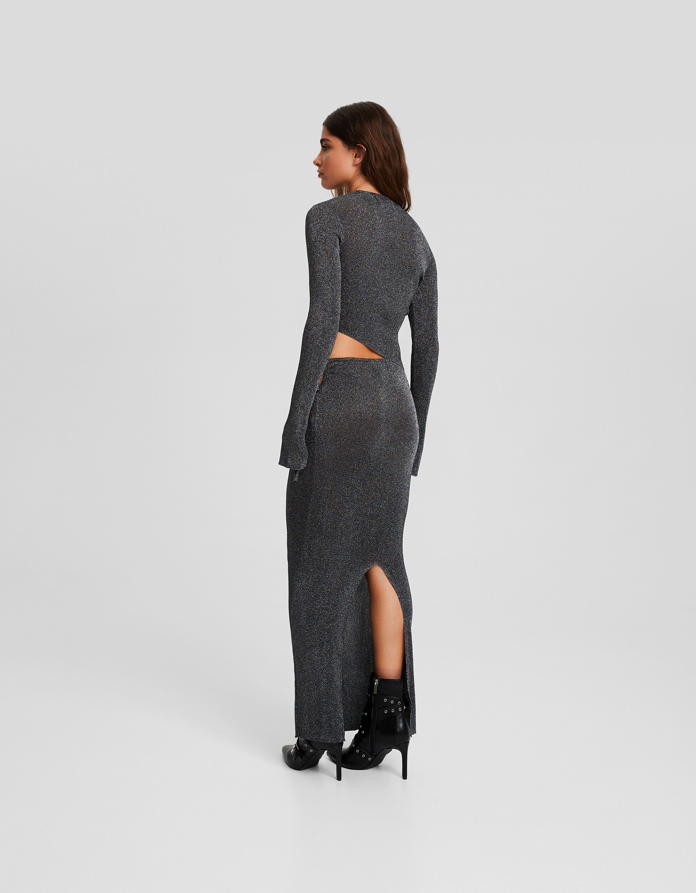 Jersey asimétrico brillo