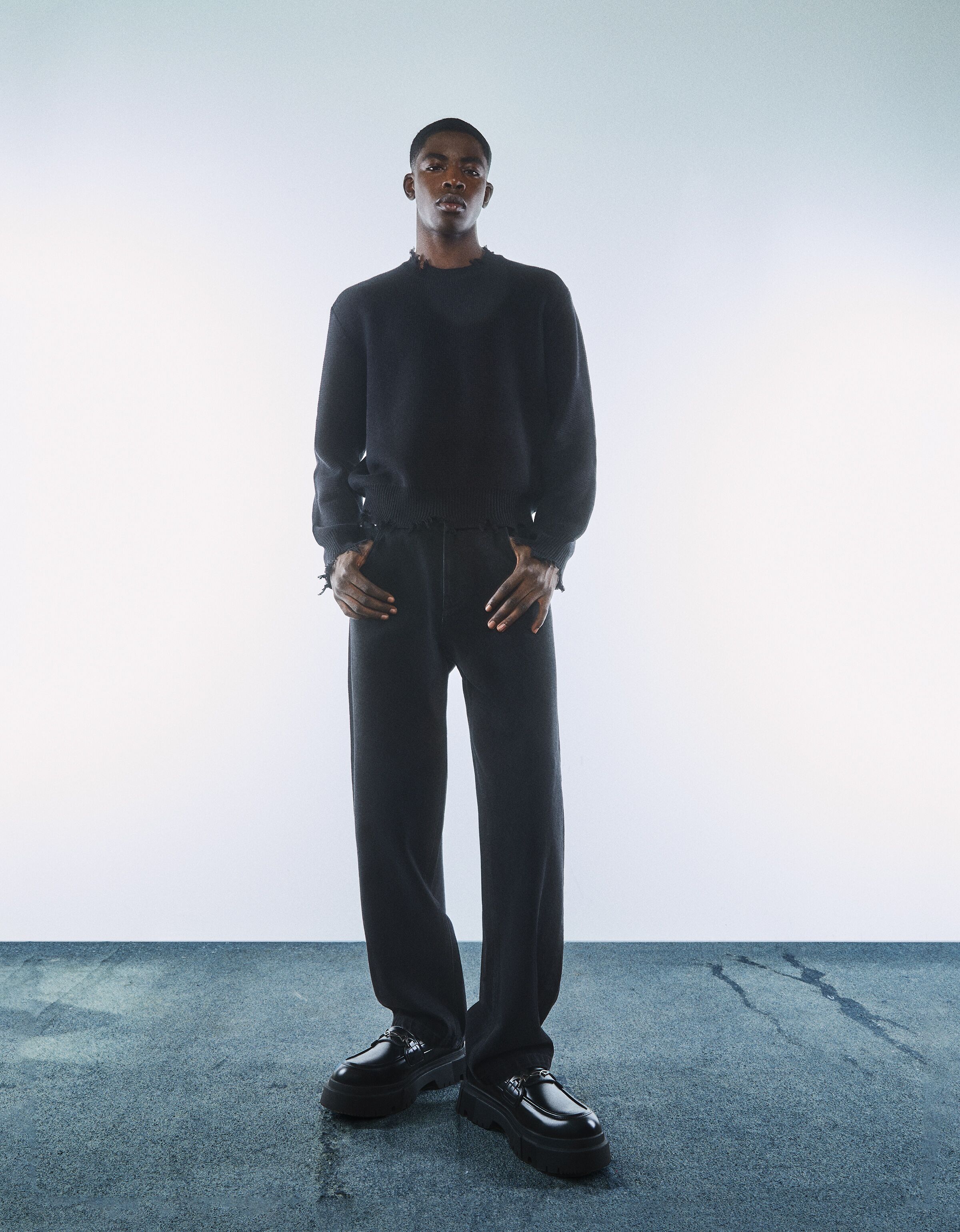 Mocasín suela track hombre