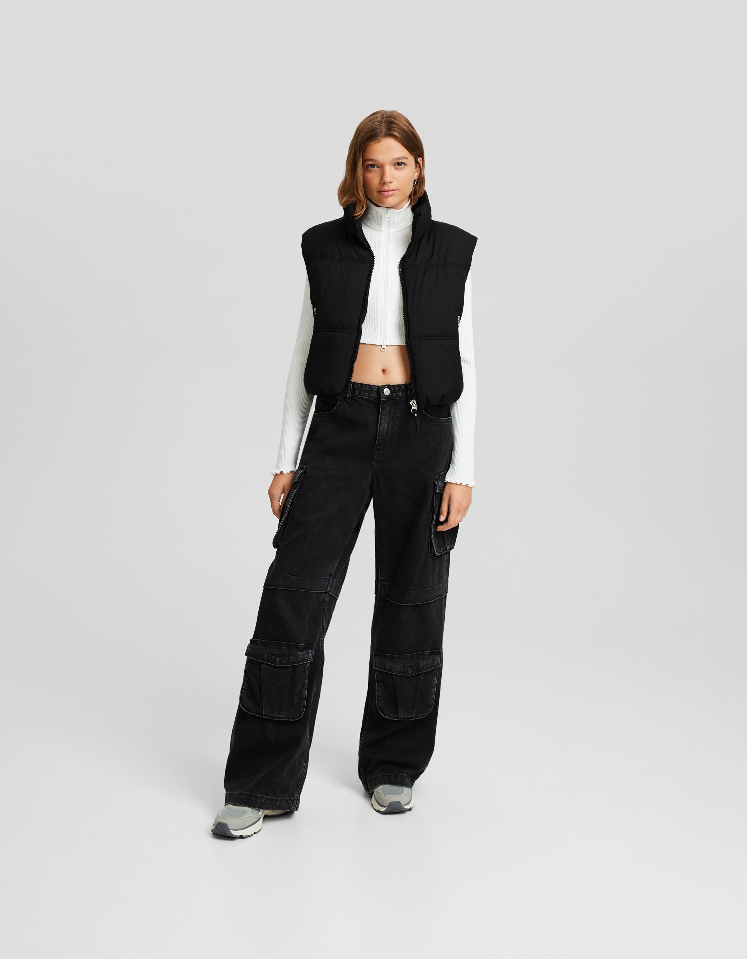 Chaleco cropped técnico