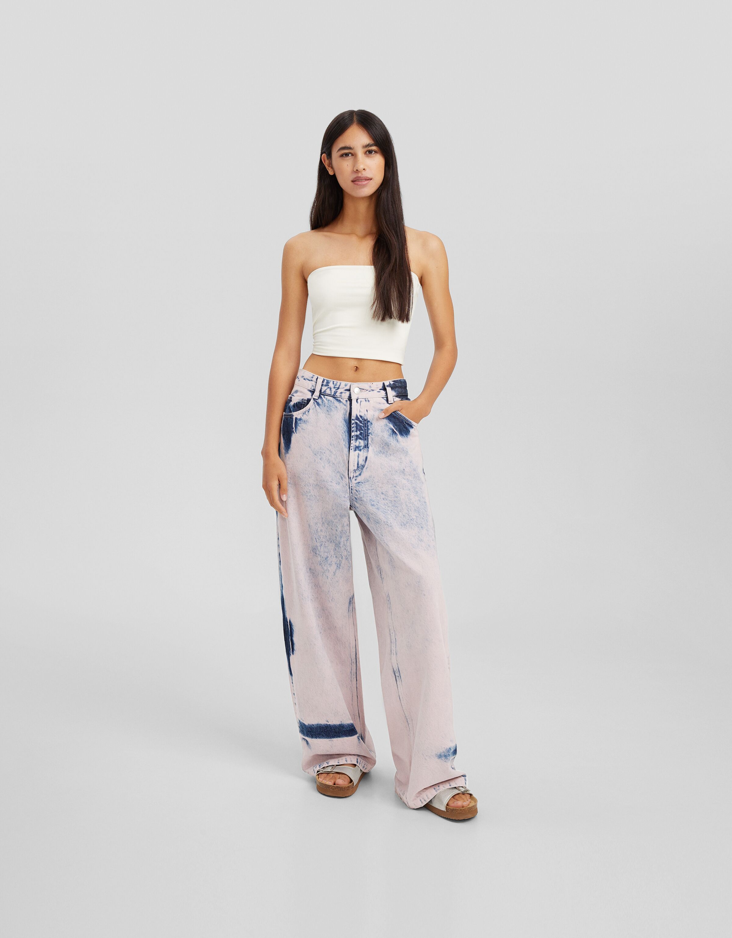 Jeans super baggy overdye