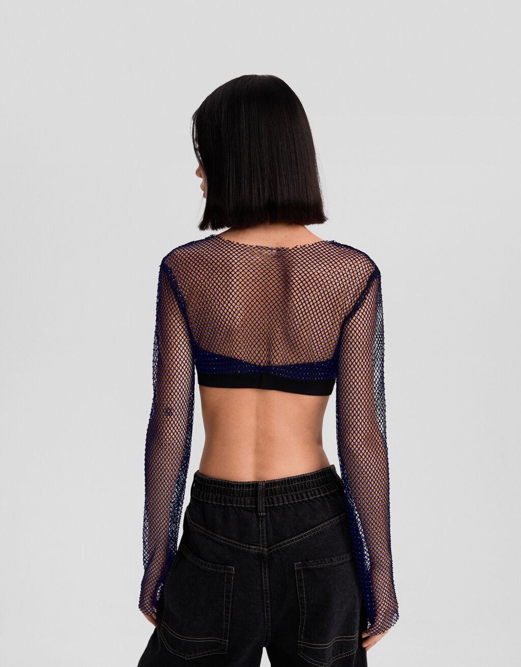 Camiseta manga larga red strass