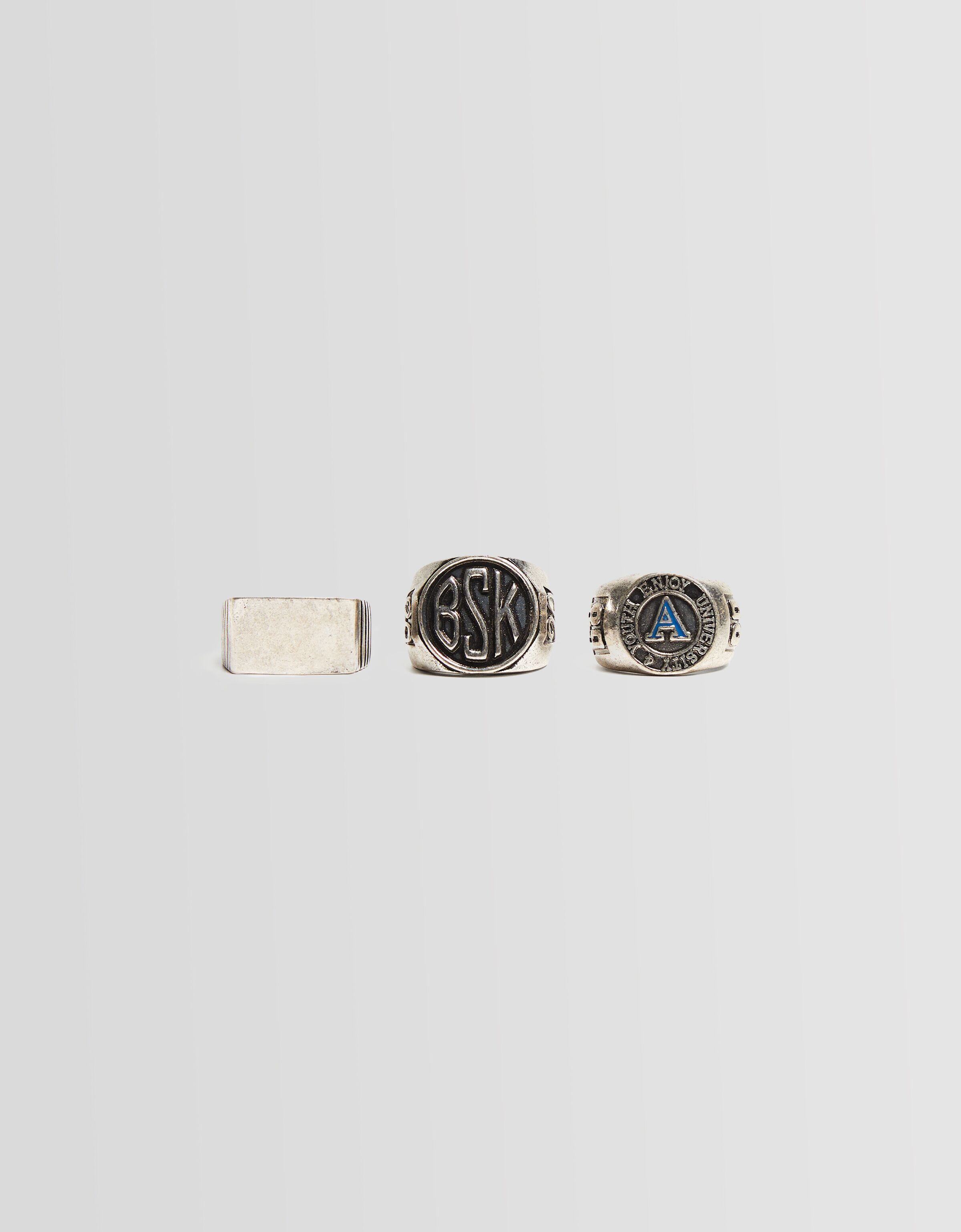 Set 3 anillos sello