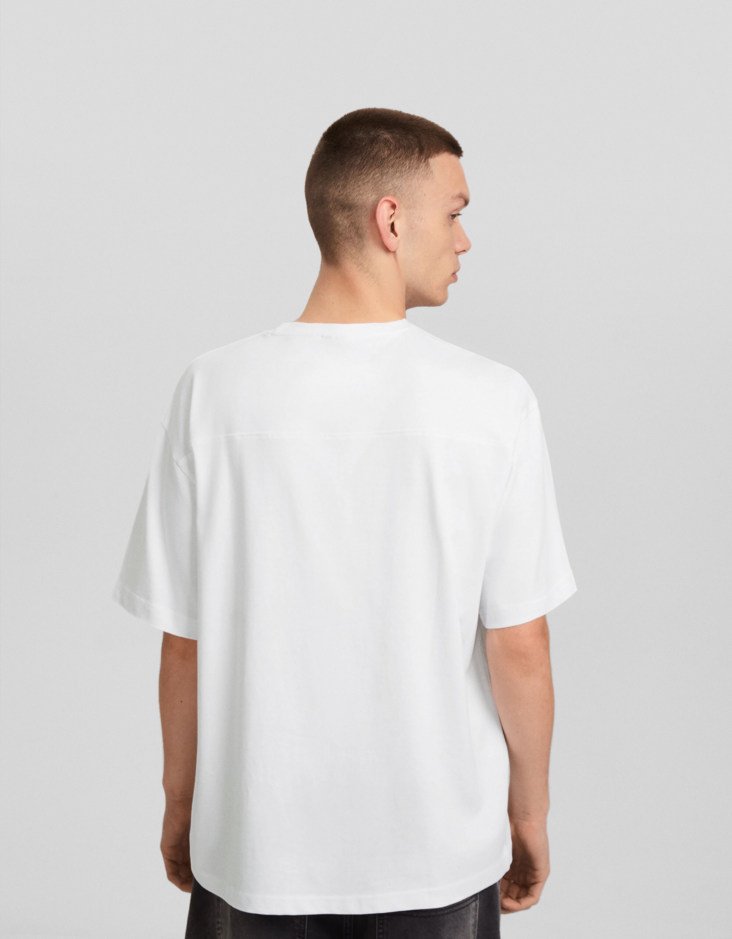 Camiseta manga corta oversize print