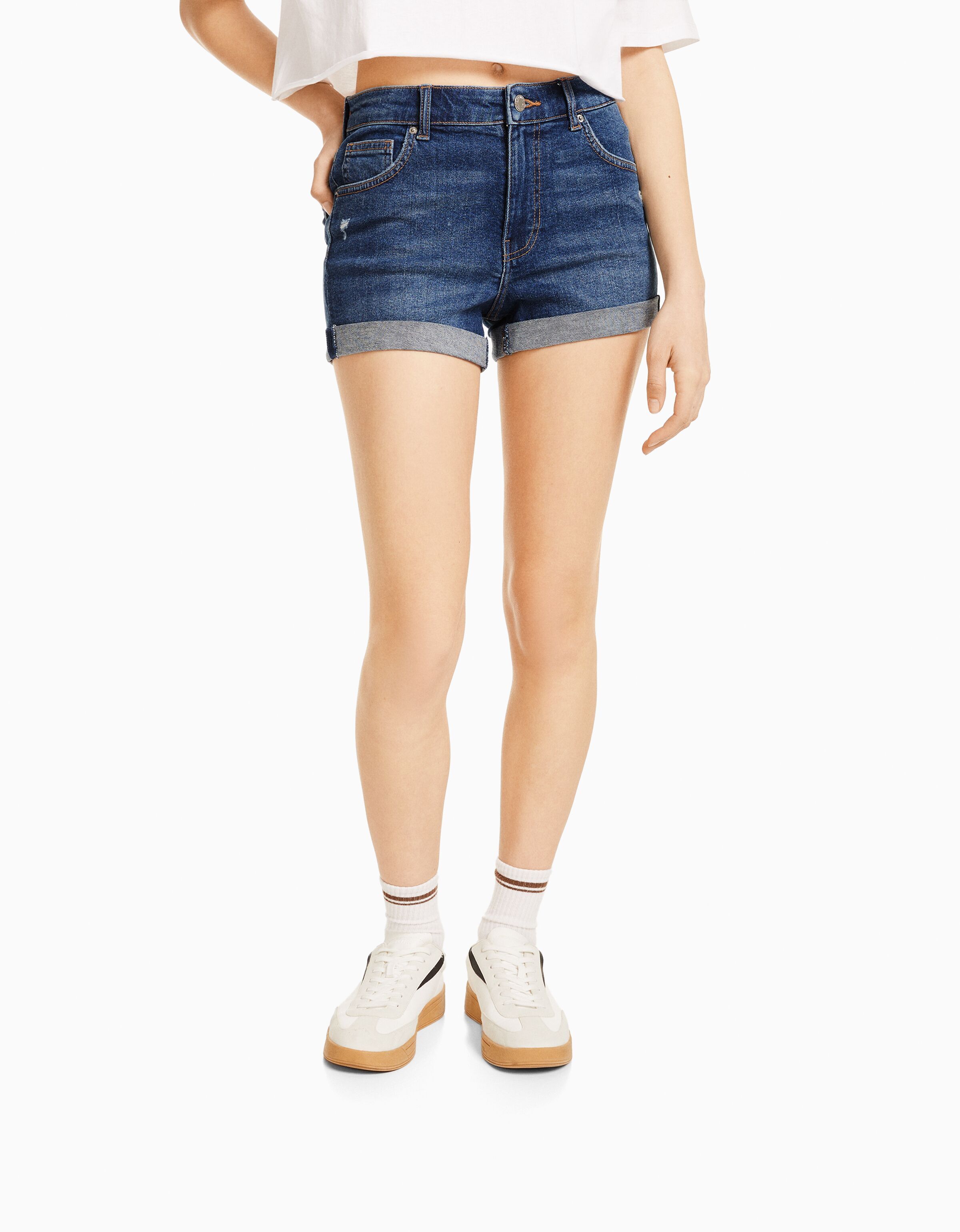 Short denim roll up