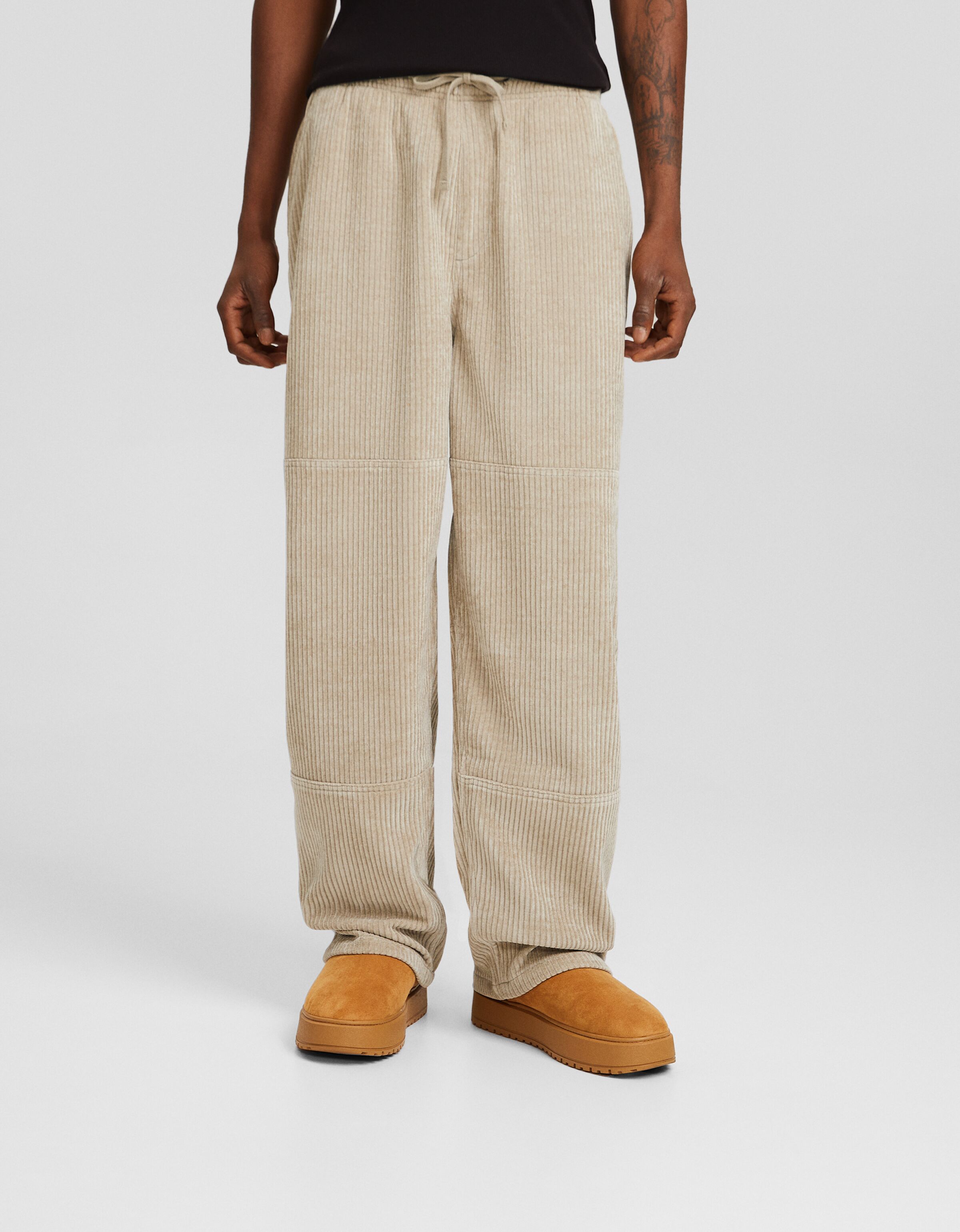 Pantalón skater fit chenilla