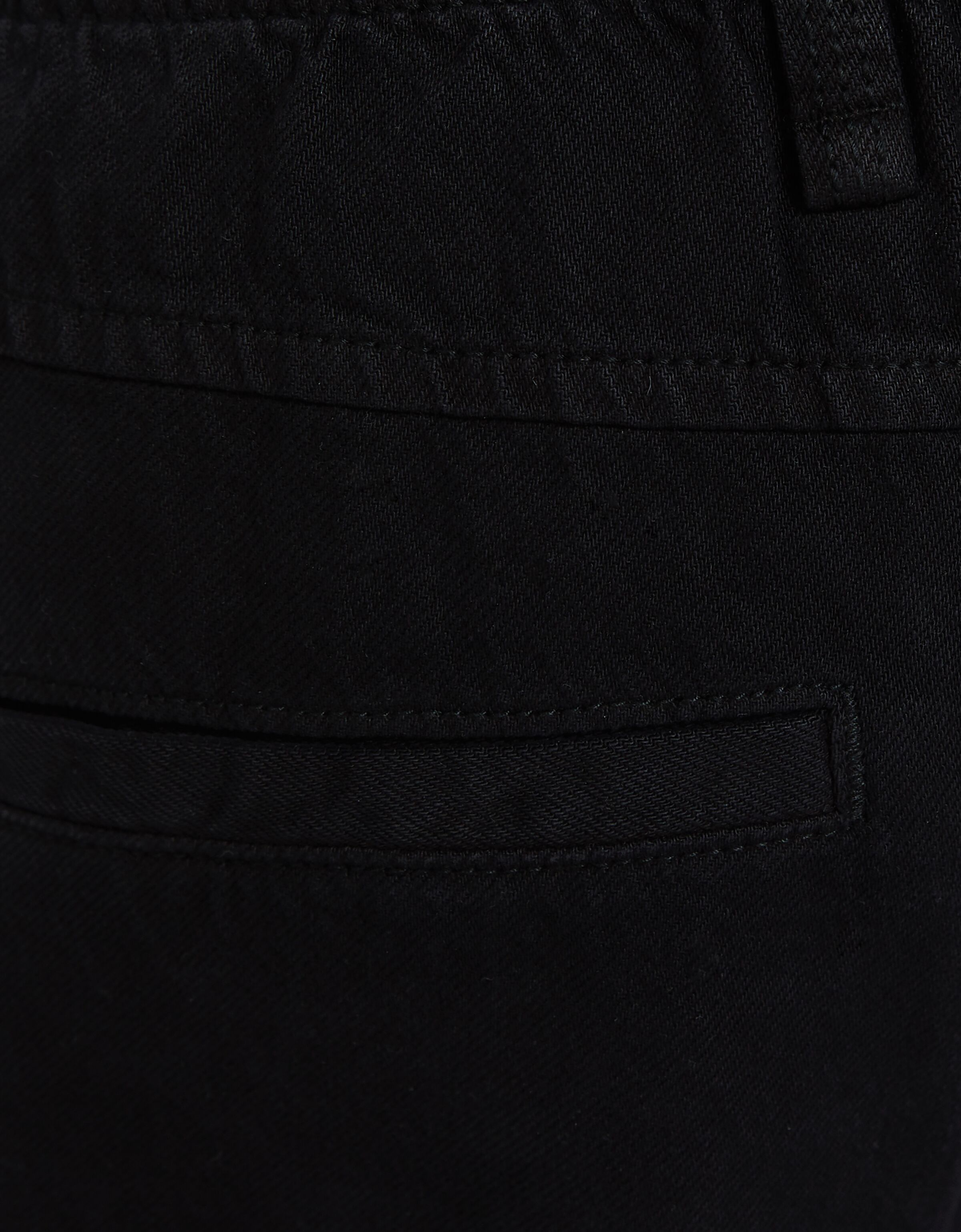 Pantalón cargo straight sarga goma cintura