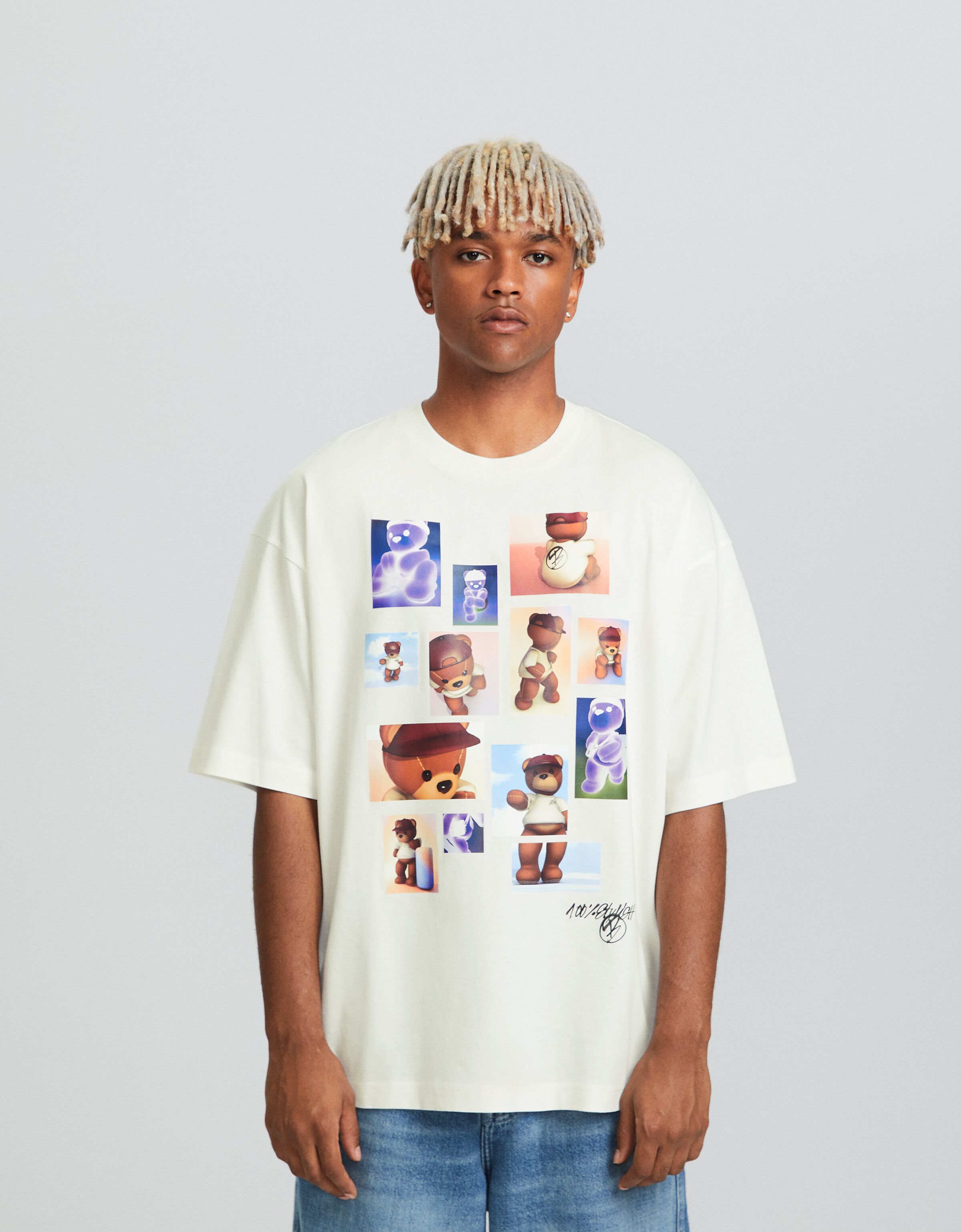 Camiseta manga corta extra loose print