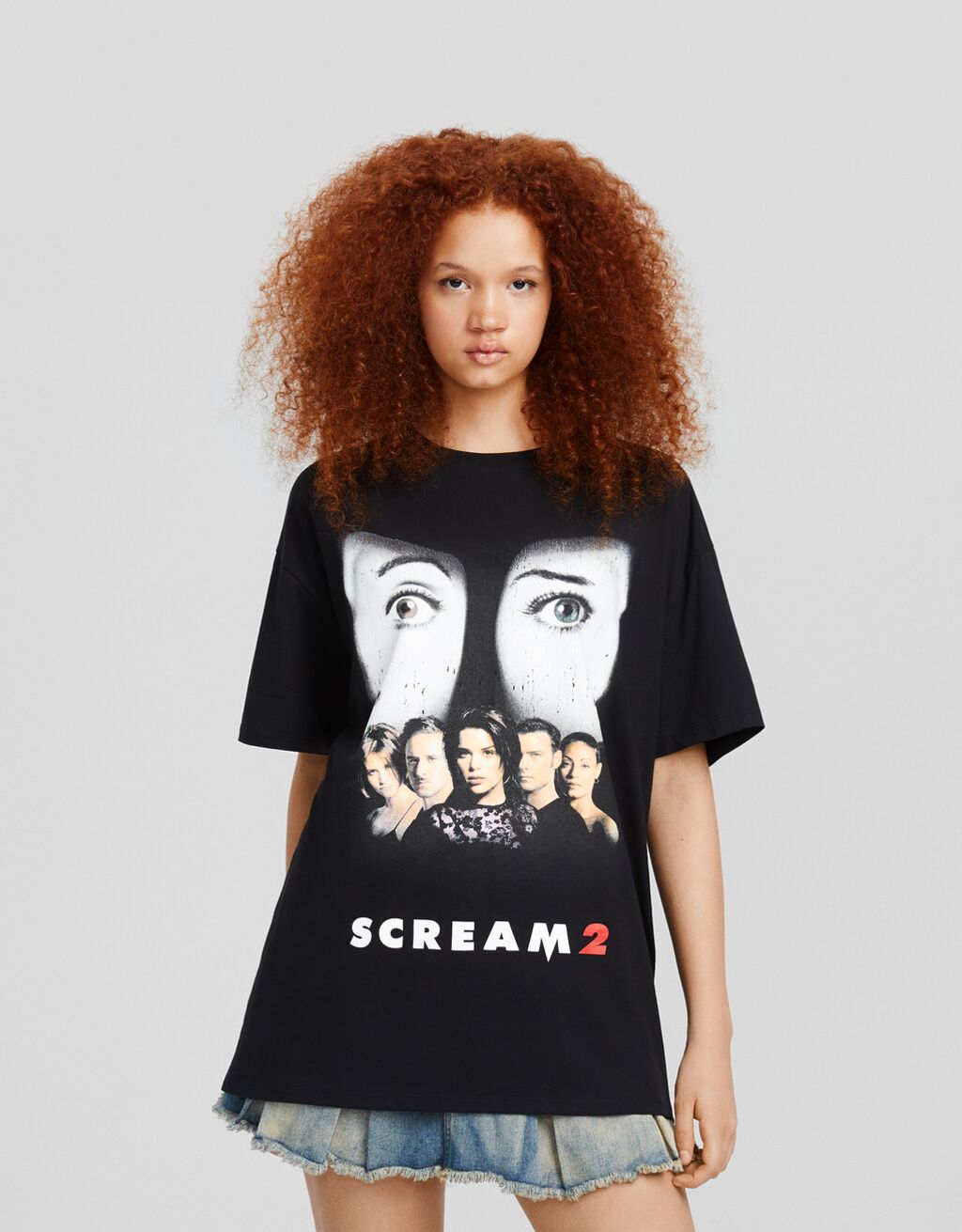 Camiseta Scream manga corta oversize print