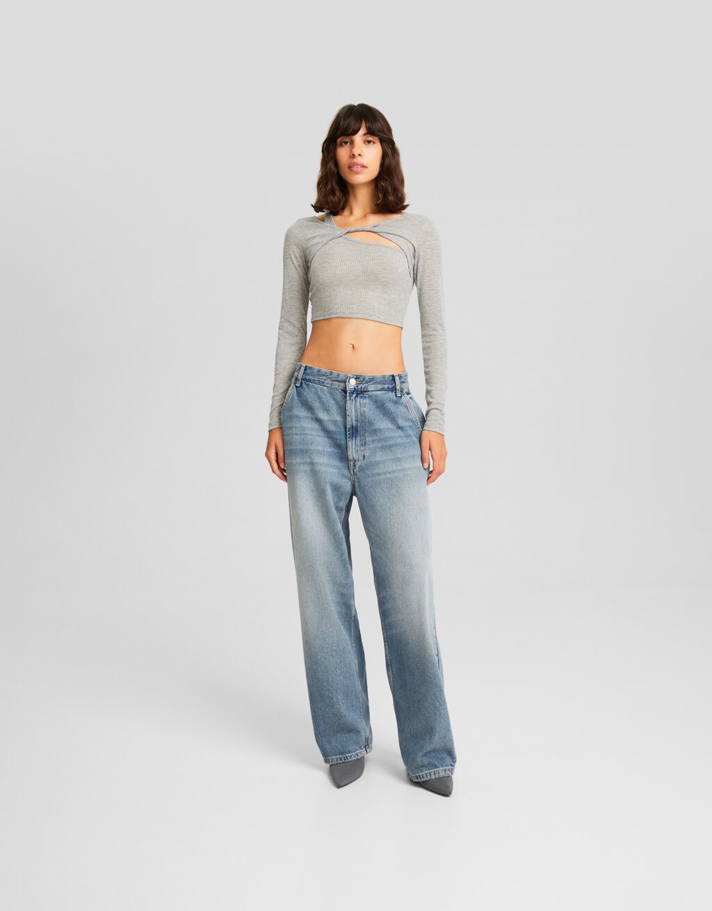 Jeans skater fit efecto lavado