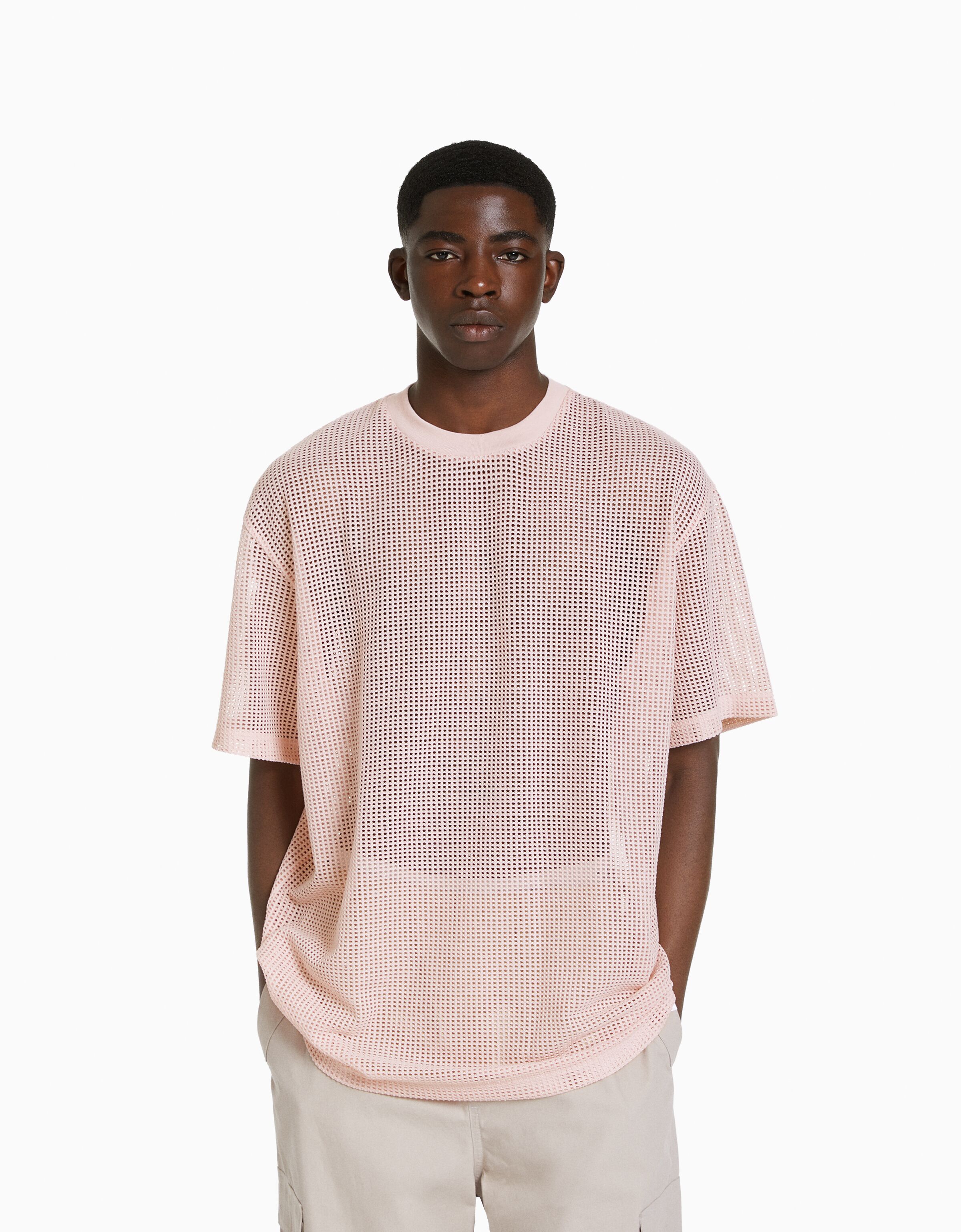 Camiseta manga corta boxy fit red