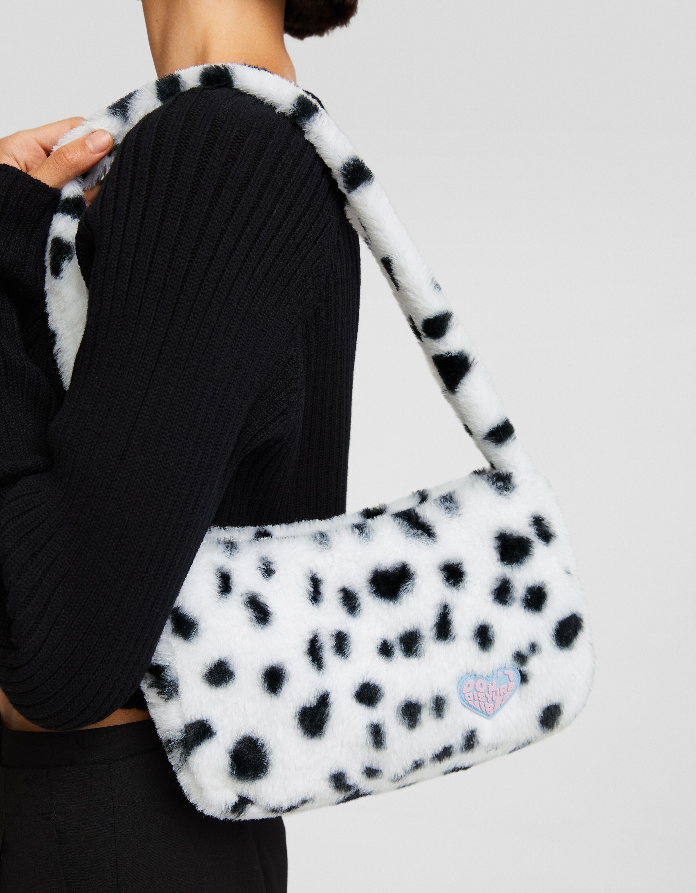 Bolso de hombro pelo animal print