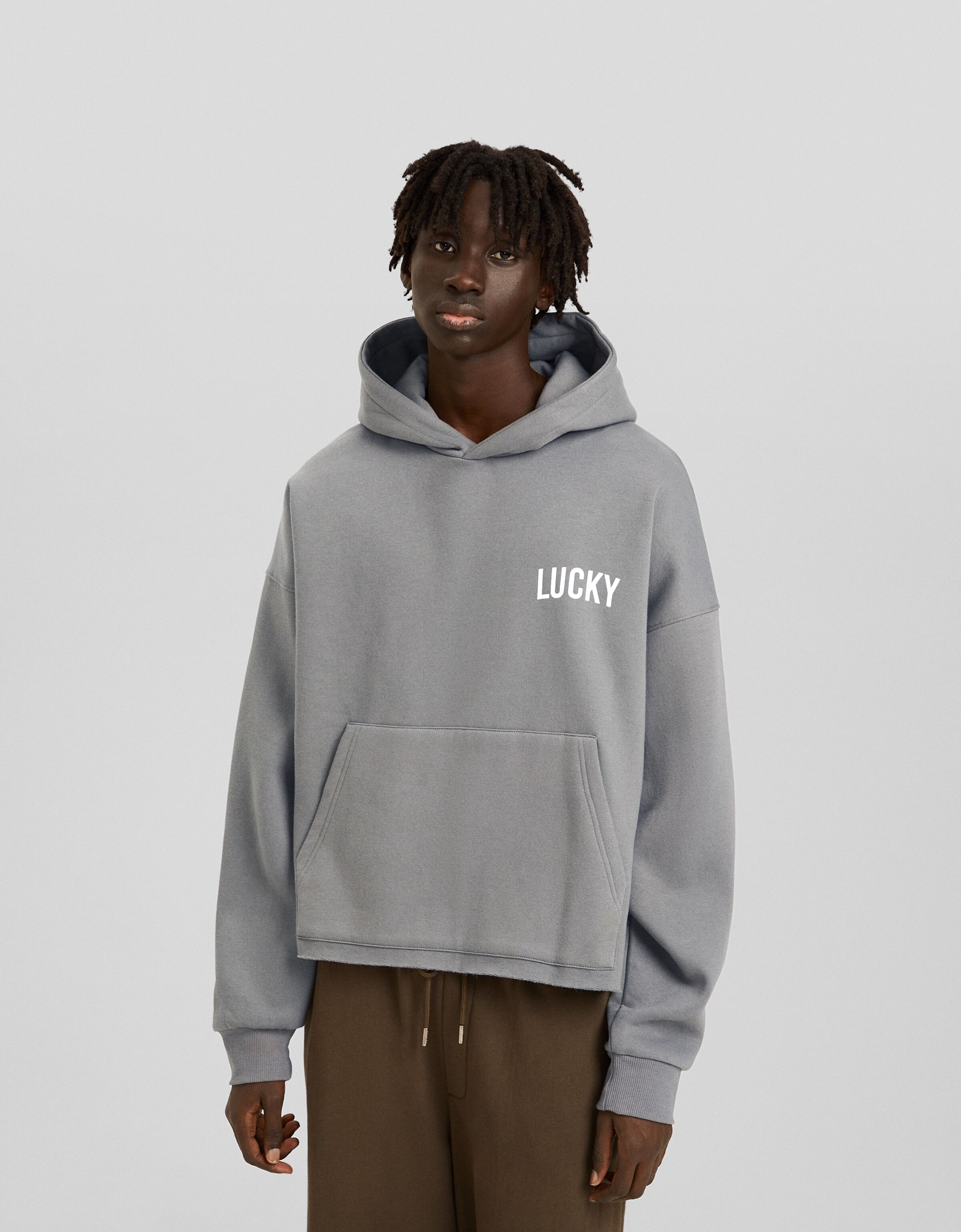 Sudadera capucha print