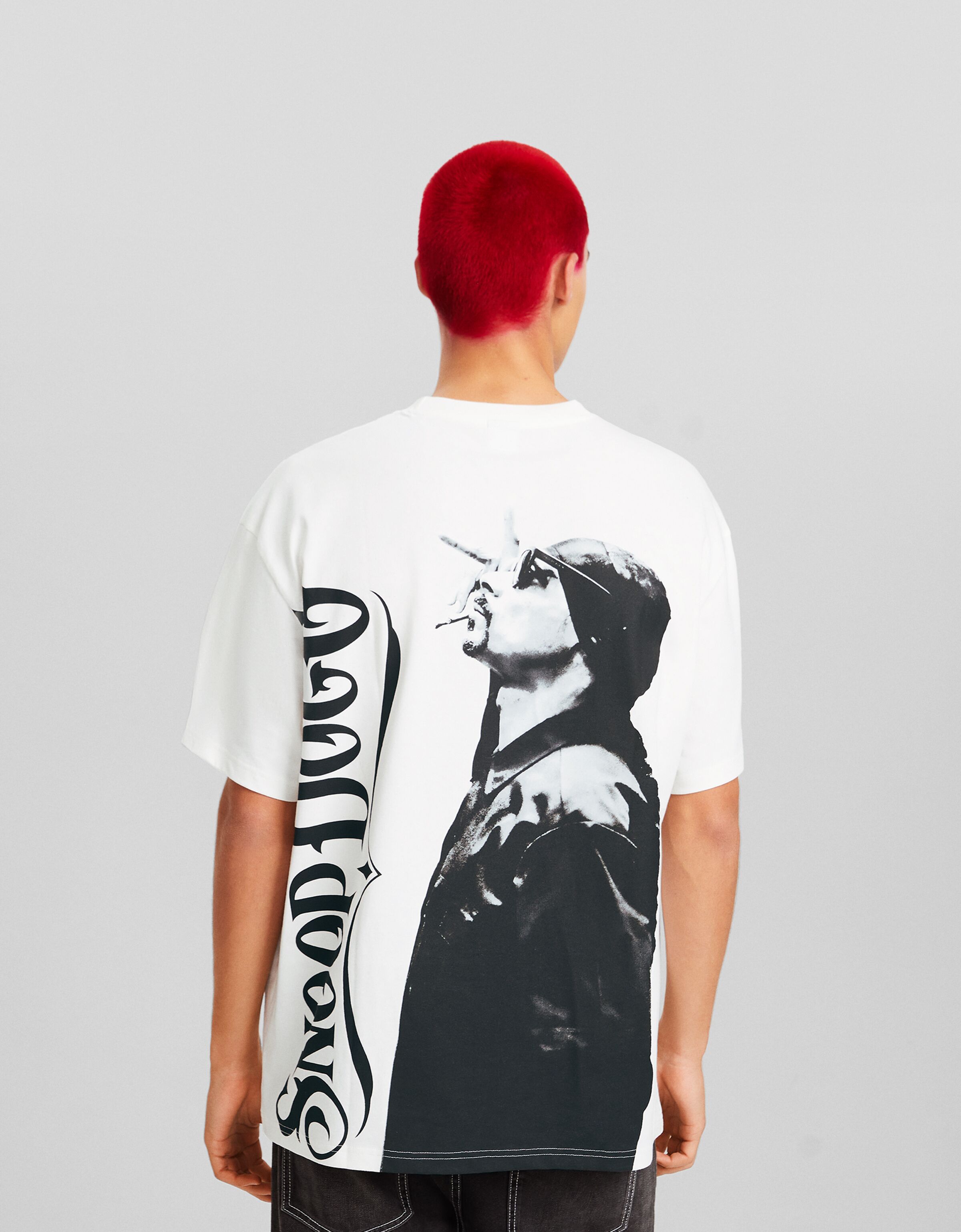 Camiseta Snoop Dogg manga corta oversize print