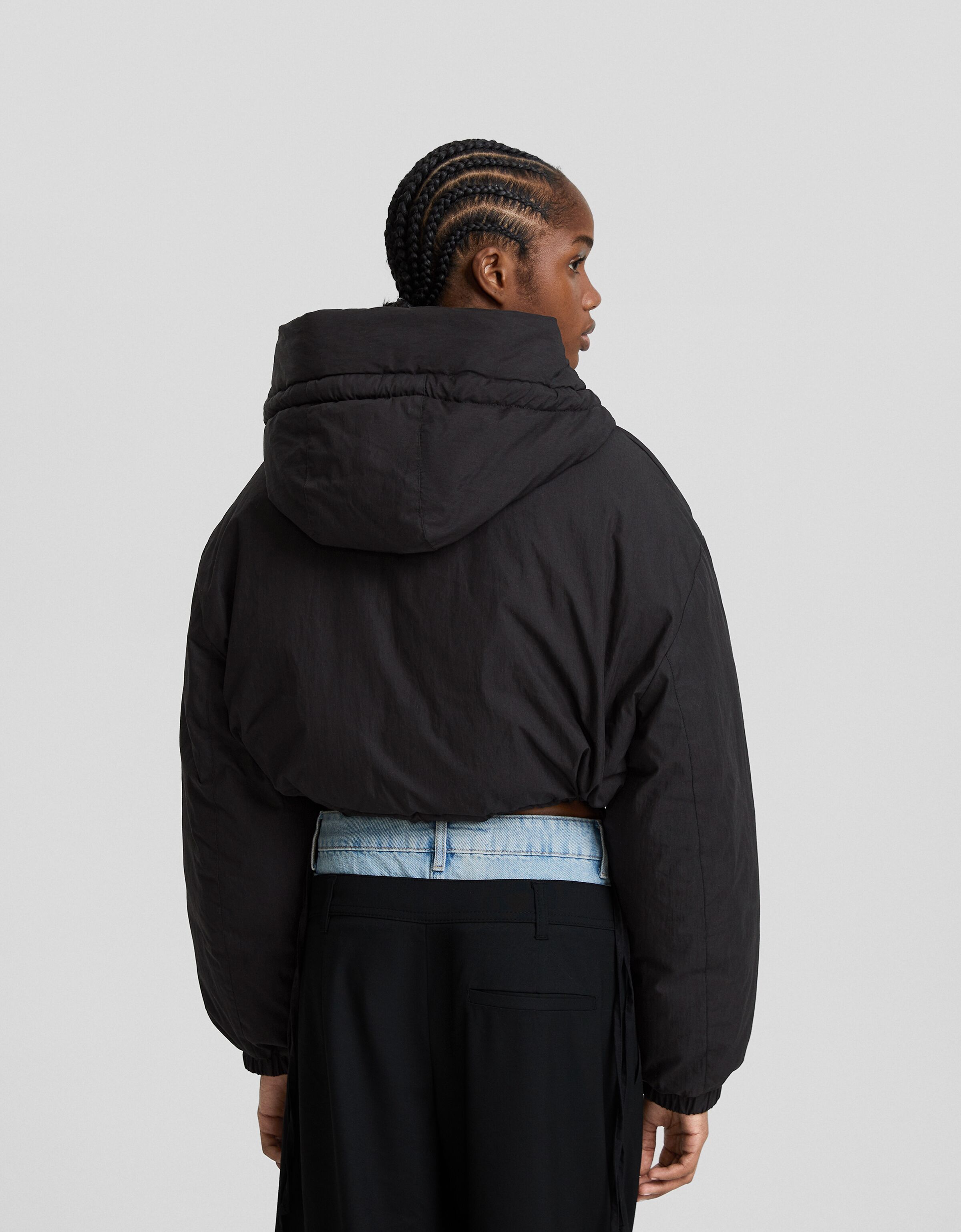 Cazadora acolchada capucha