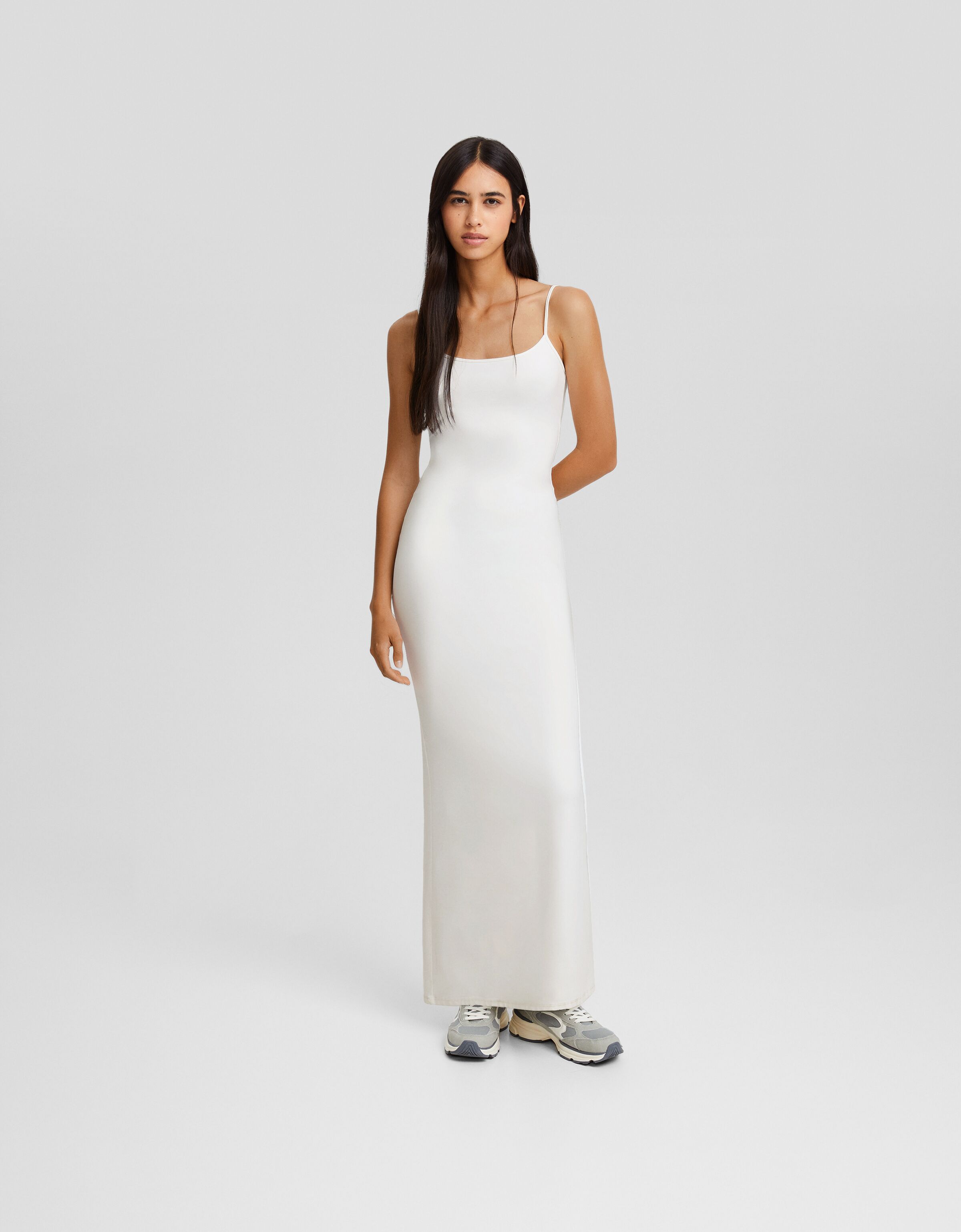 Vestido largo tirantes ajustado