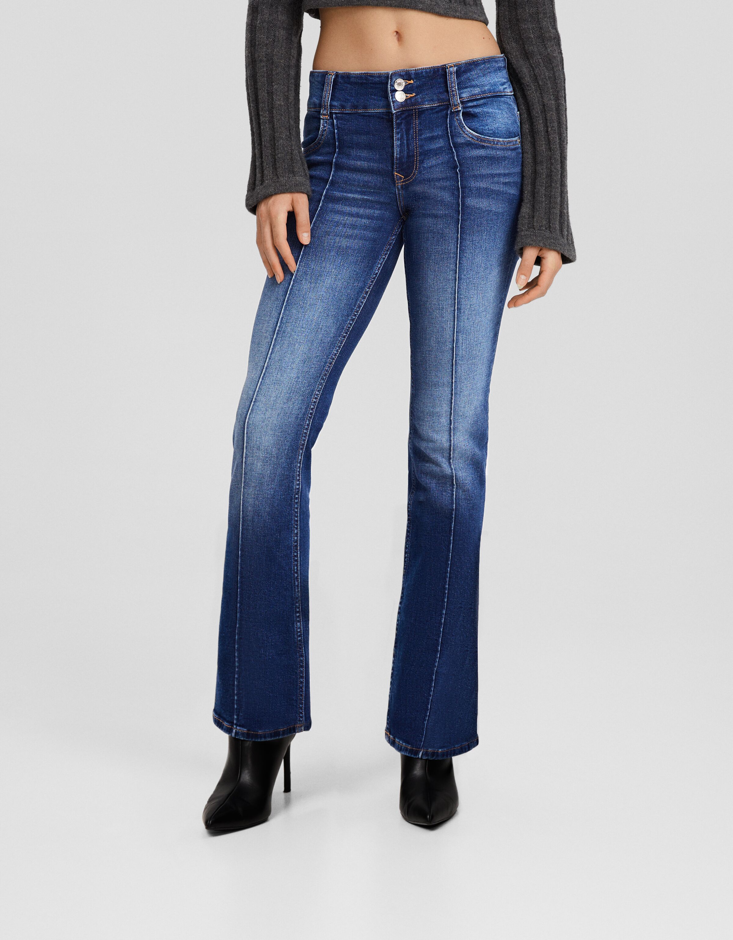 Jeans bootcut low waist