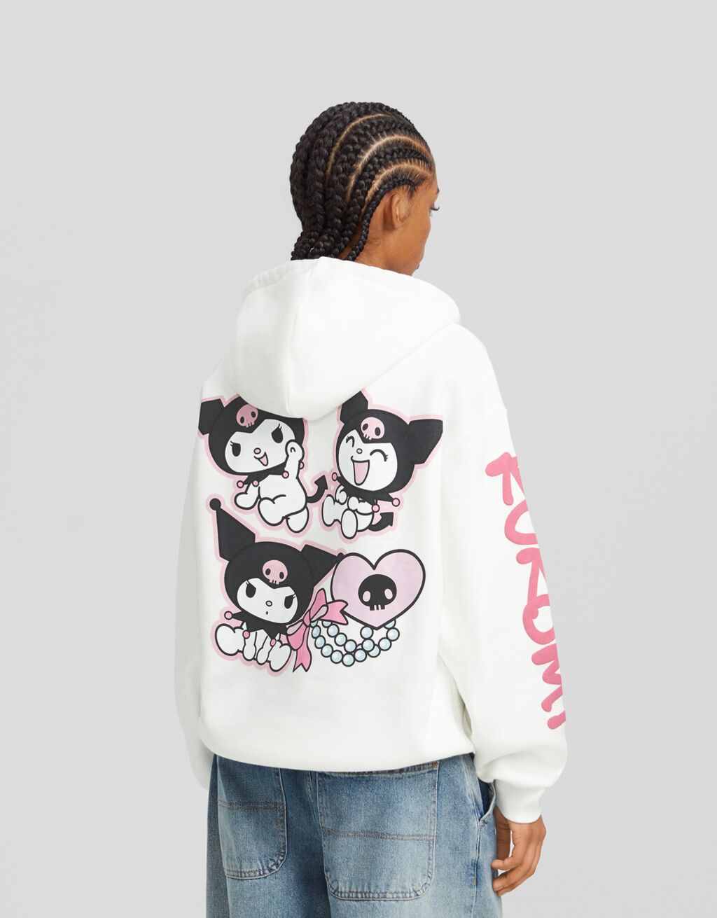 Sudadera Kuromi capucha print