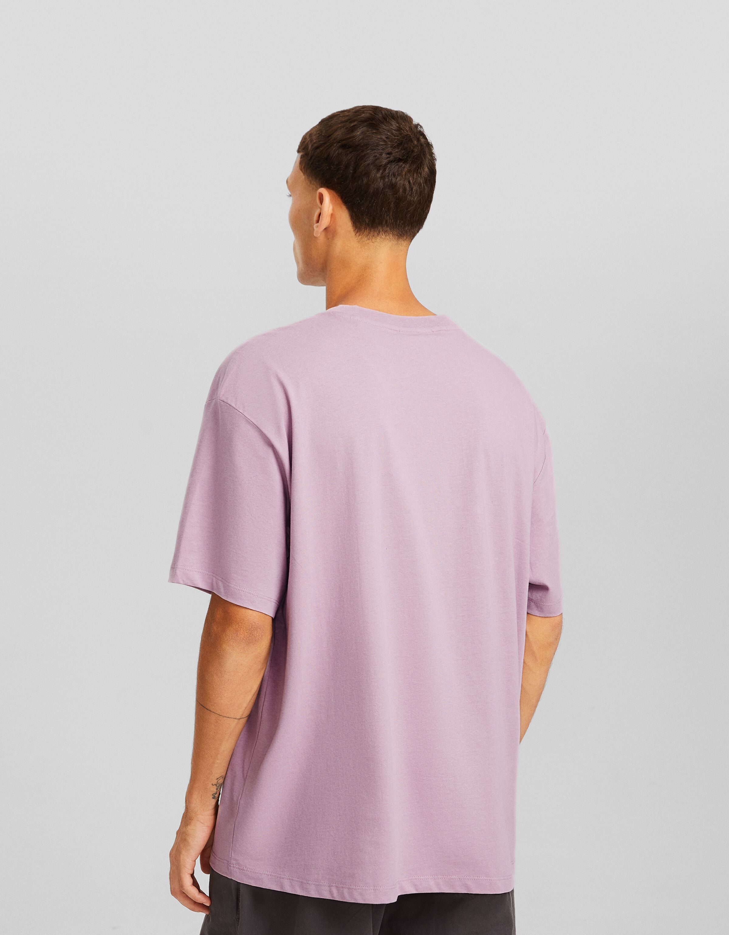 Camiseta manga corta boxy fit print