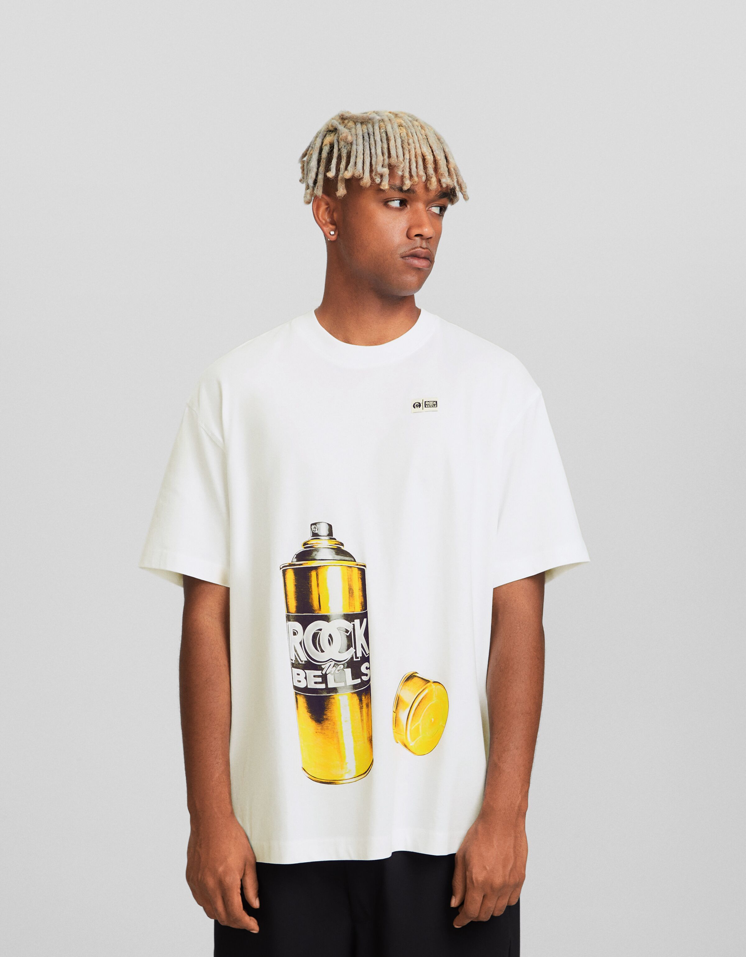 Camiseta Rock The Bells manga corta boxy fit print