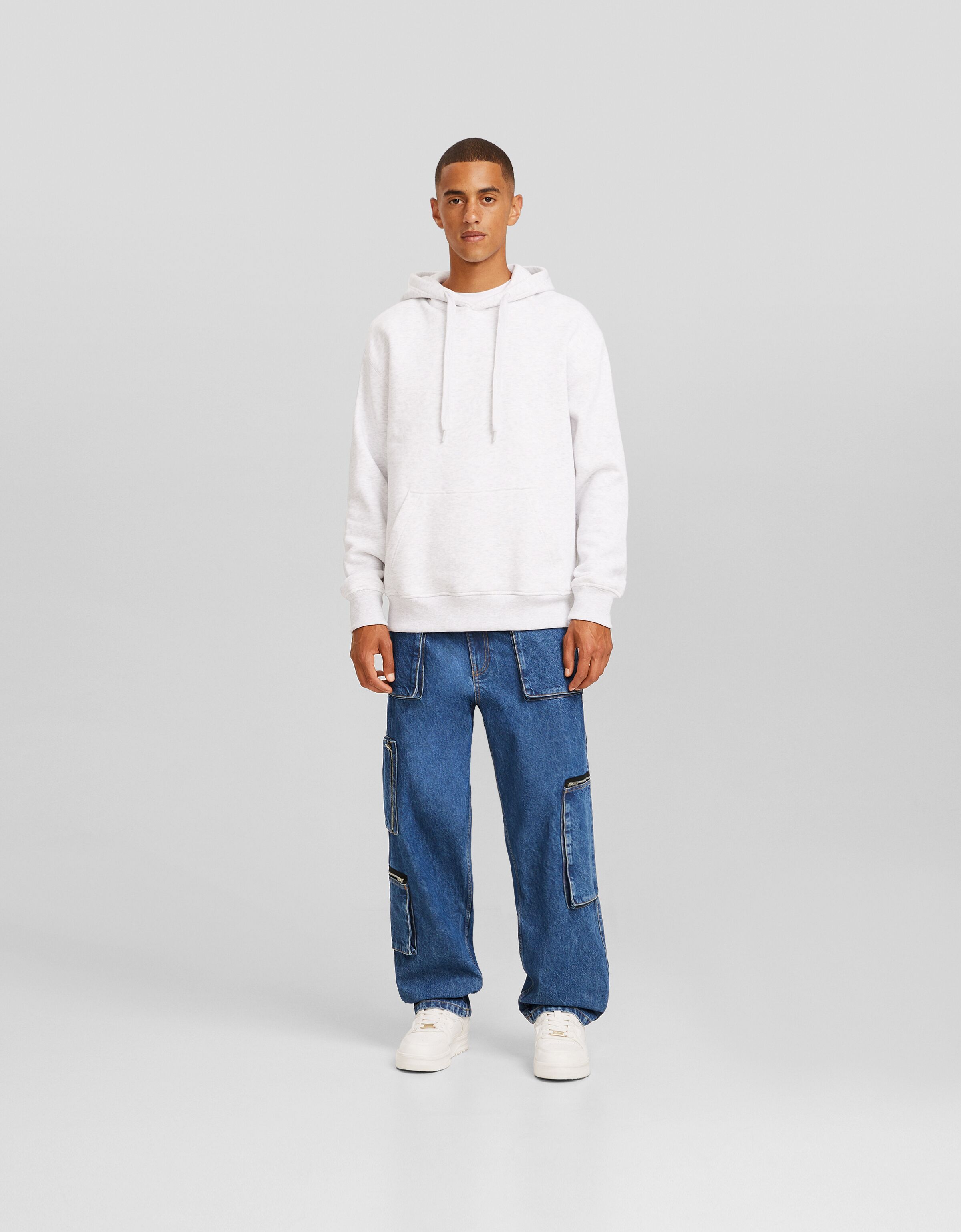 Jeans baggy cargo cremallera