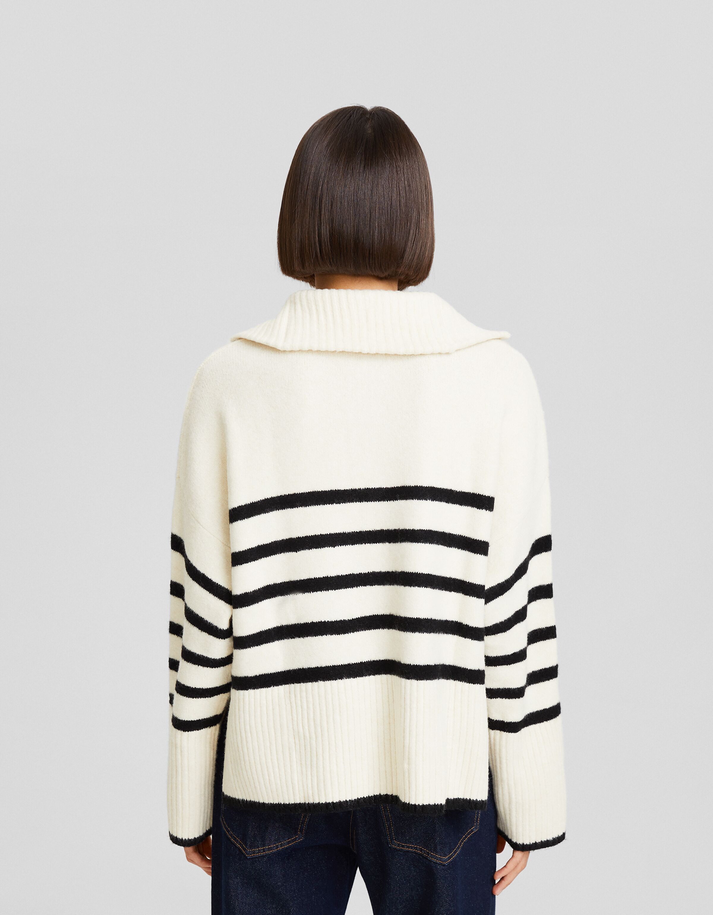 Jersey cuello subido cremallera