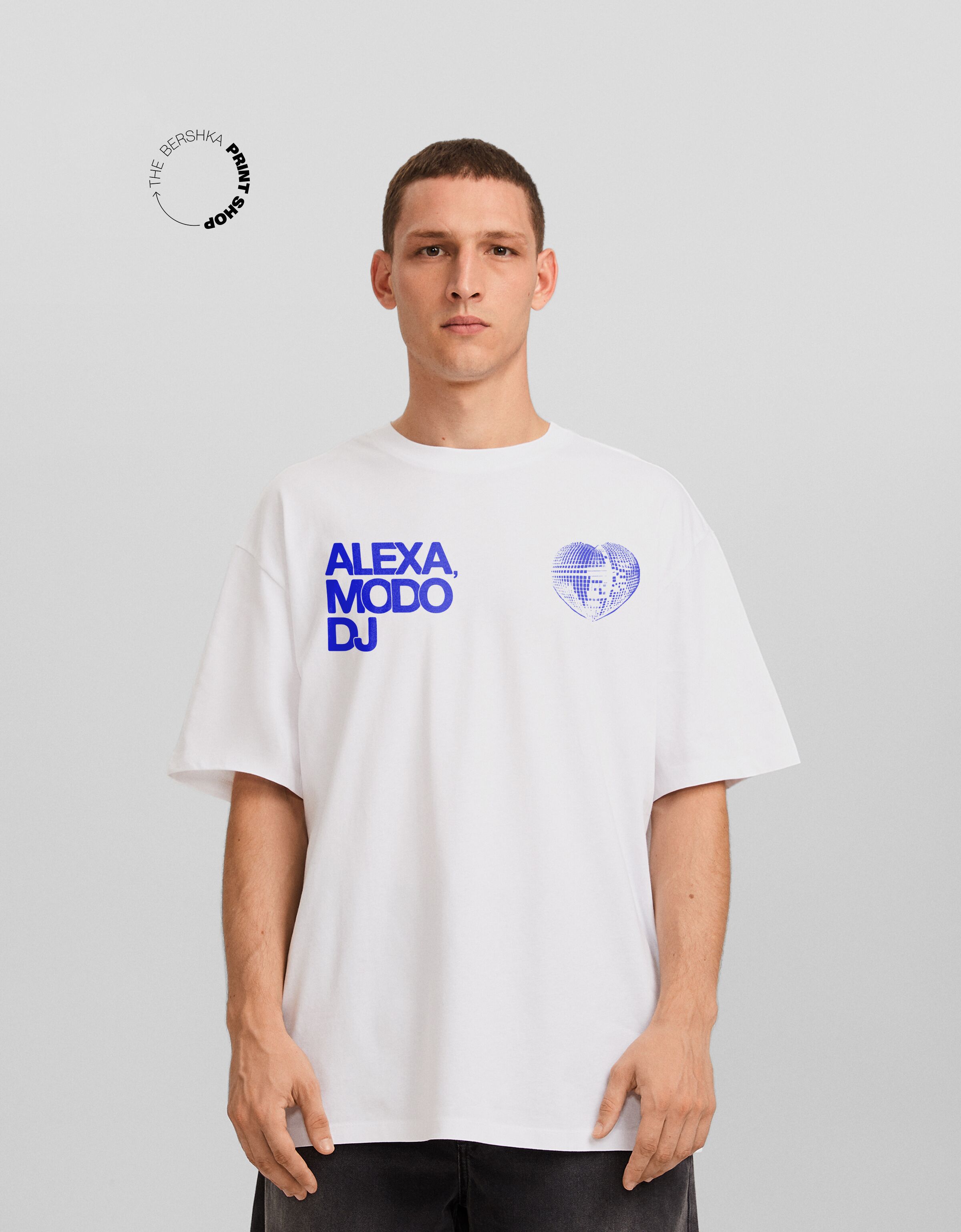 Camiseta Alexa manga corta boxy fit print