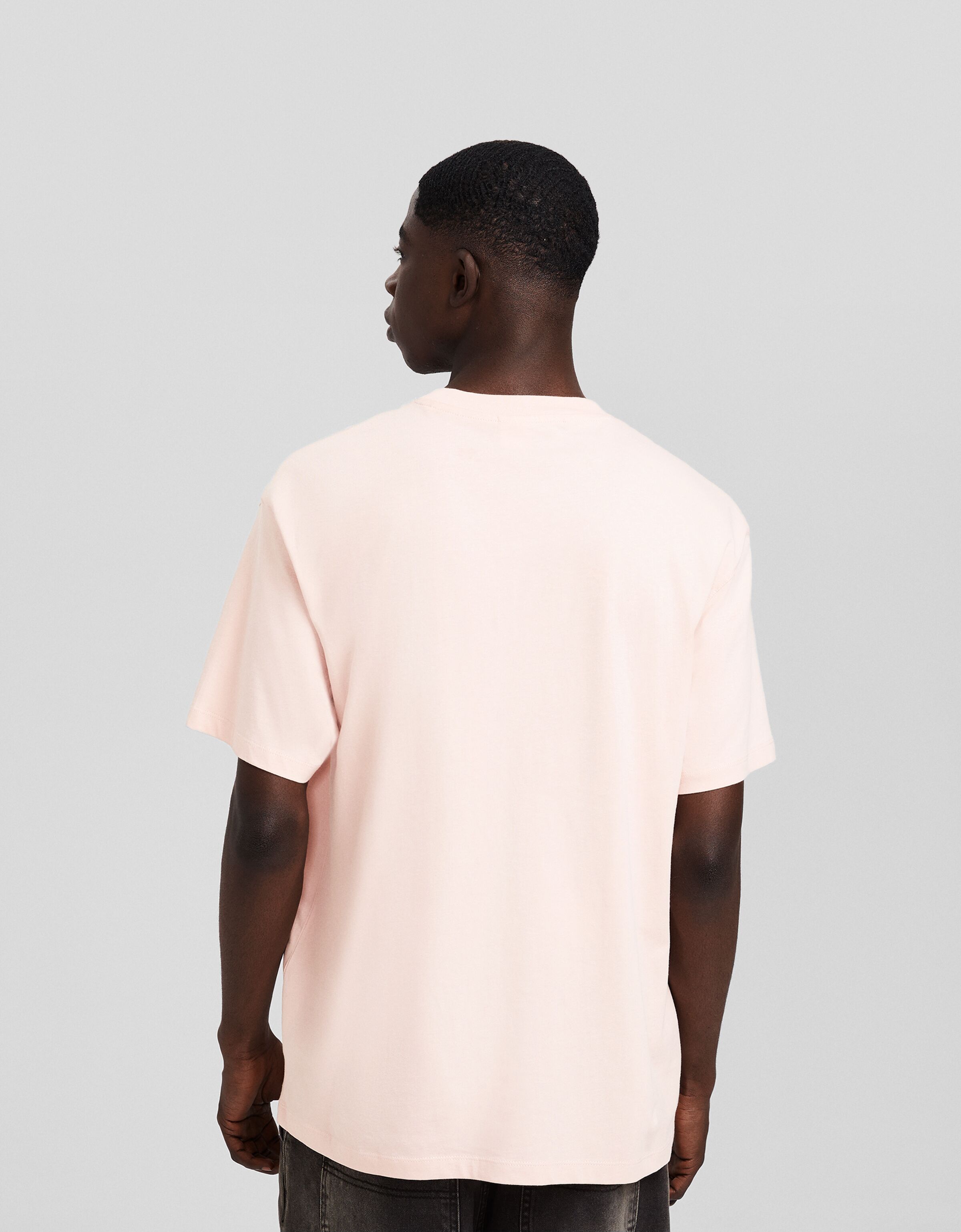 Camiseta manga corta boxy fit print