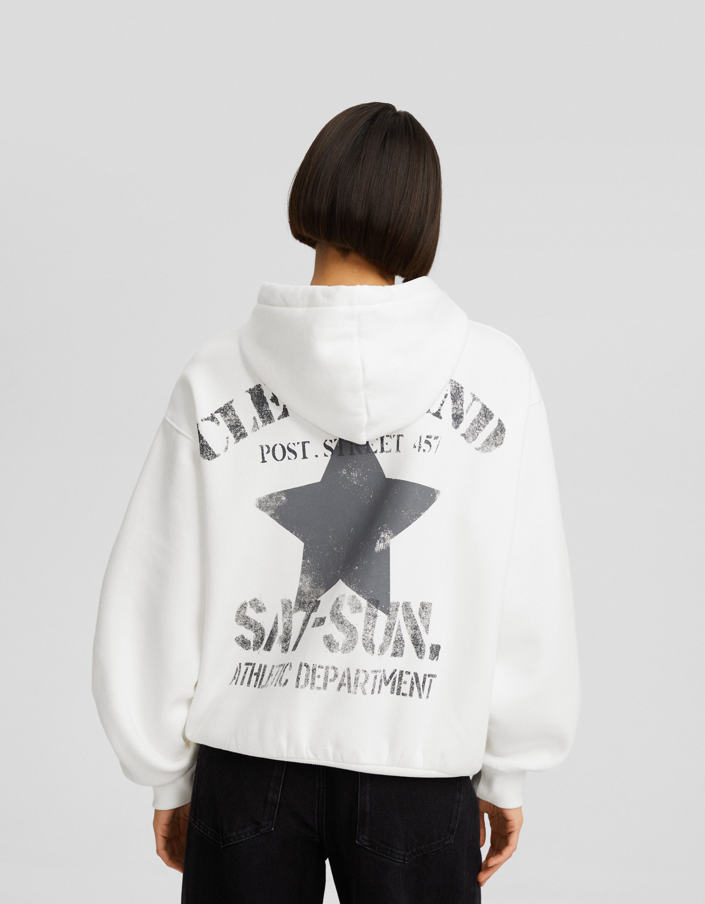 Sudadera capucha print