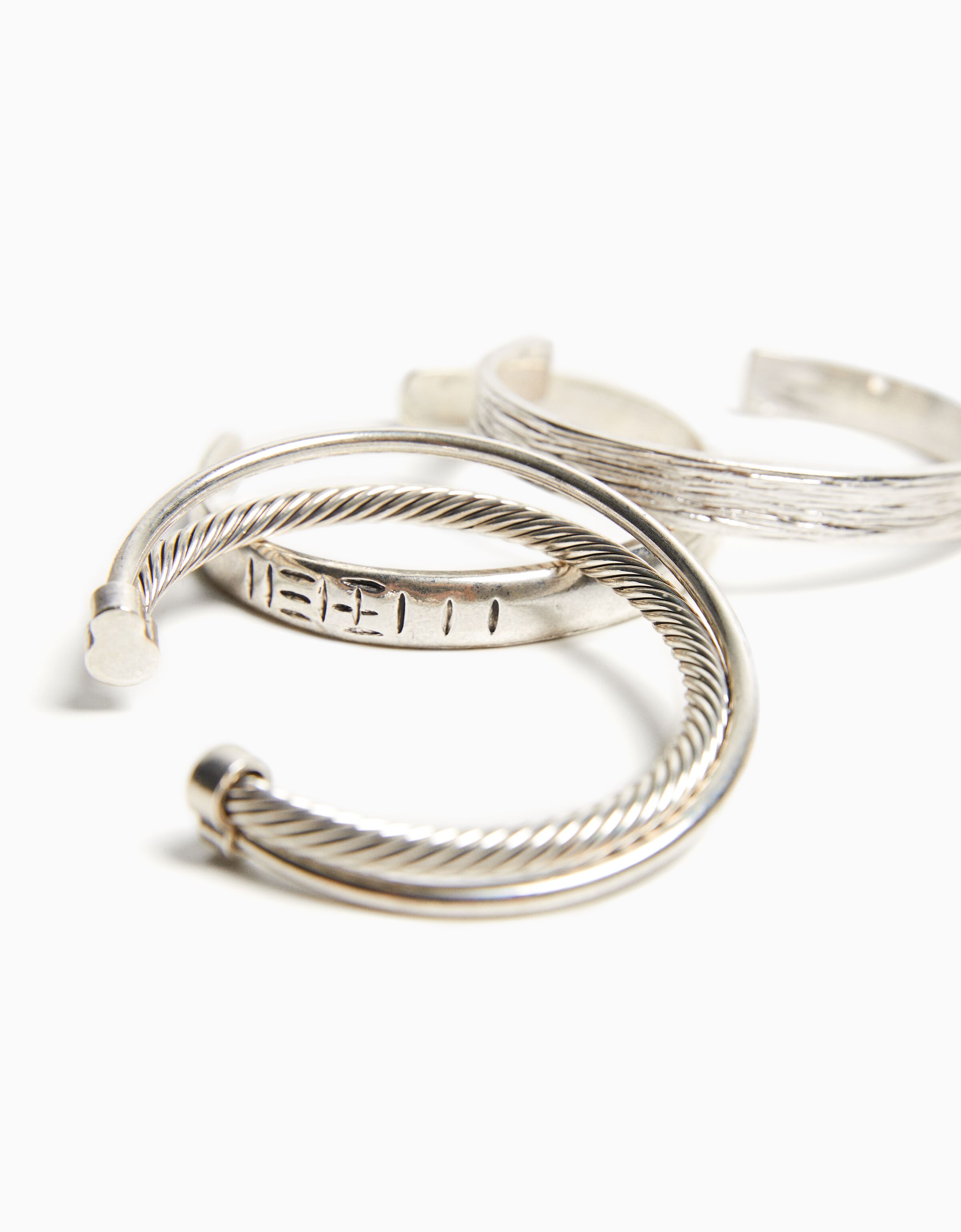 Set 3 pulseras rígidas