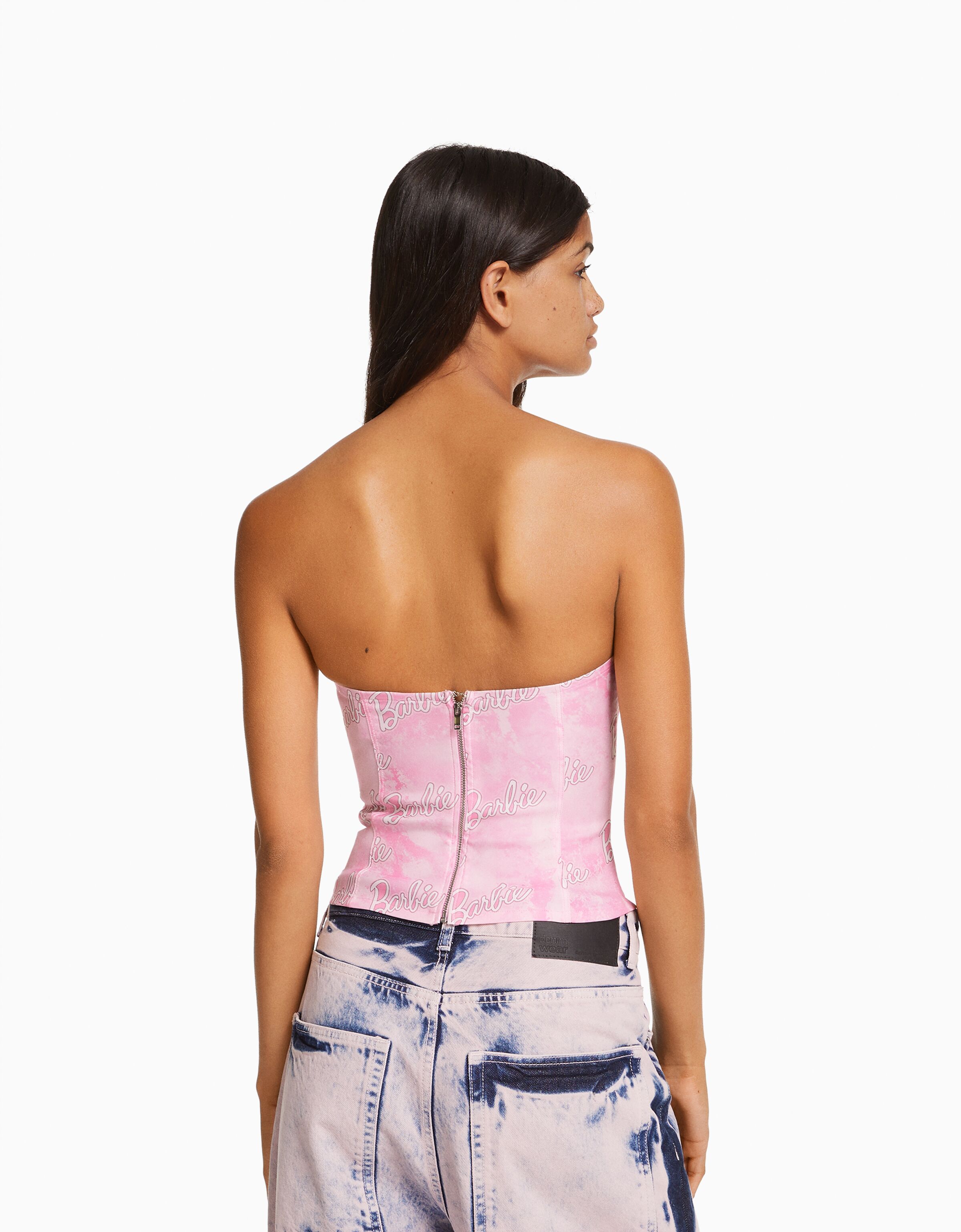 Top Barbie corsé bengalina print